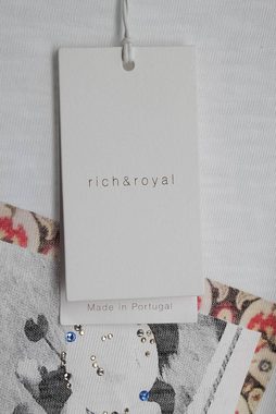 Rich & Royal Shirttop Rich&Royal 2103-431 Damen T-Shirt Gr. M Weiß Neu