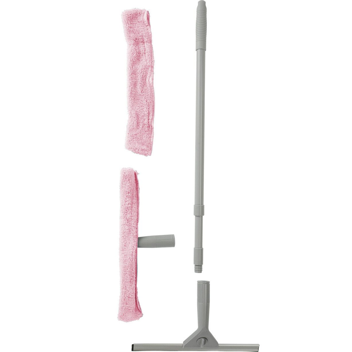 Ultra Clean Reinigungsbürste Fensterreinigungsset mit Teleskopgriff, max. 95 cm