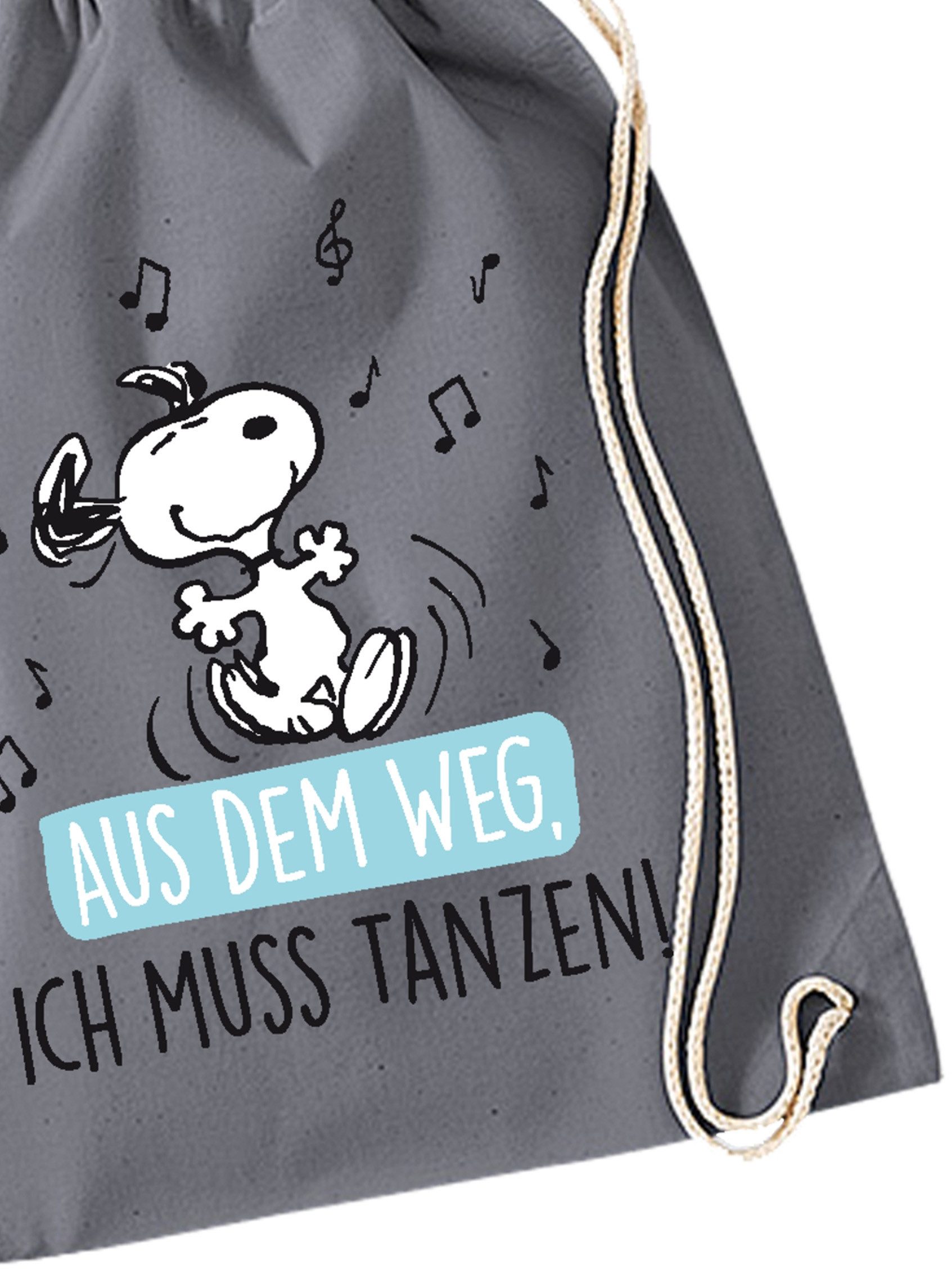 United Labels® Gymbag Peanuts Snoopy – Aus dem Weg, ich muss tanzen! günstig online kaufen