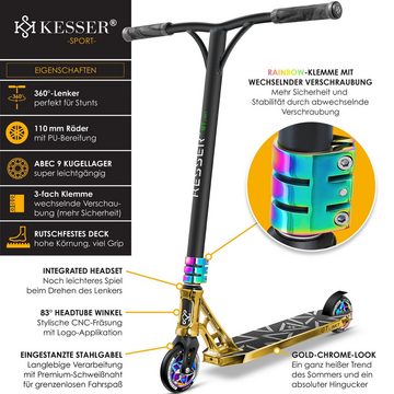 KESSER Scooter, Stuntscooter GT-Limit 360° Lenkung Funscooter Kickscooter Tretroller