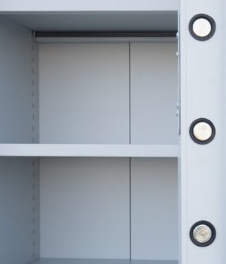 Steelboxx Mehrzweckschrank Aktenschrank Tresor feuergeschützt, 4 OH, 1500 x 700 x 550 mm (1-St) Schutz vor leichten Bränden und Einbruchsversuchen