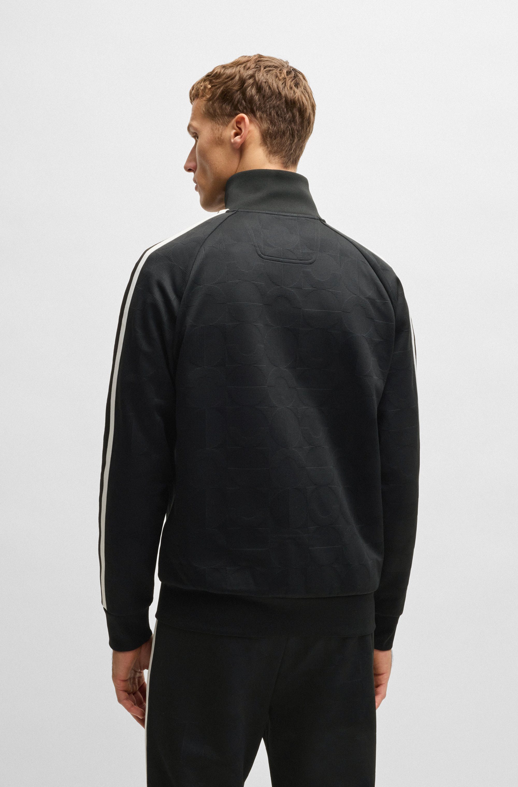 BOSS GREEN Sweatjacke Skarley Strip mit günstig online kaufen