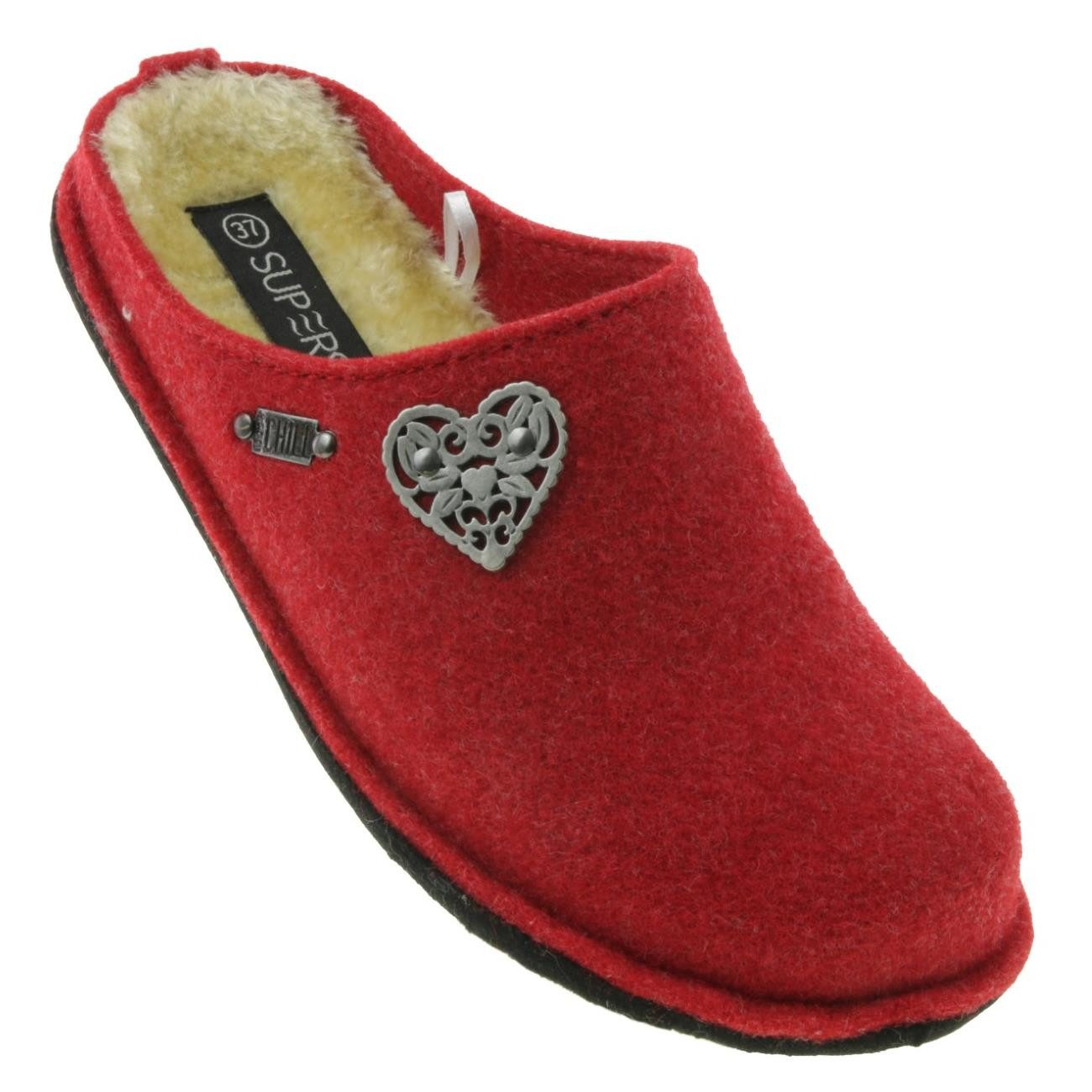 SUPERSOFT Supersoft Bio Home Woman Damenhausschuh rot EUR 40 Hausschuh