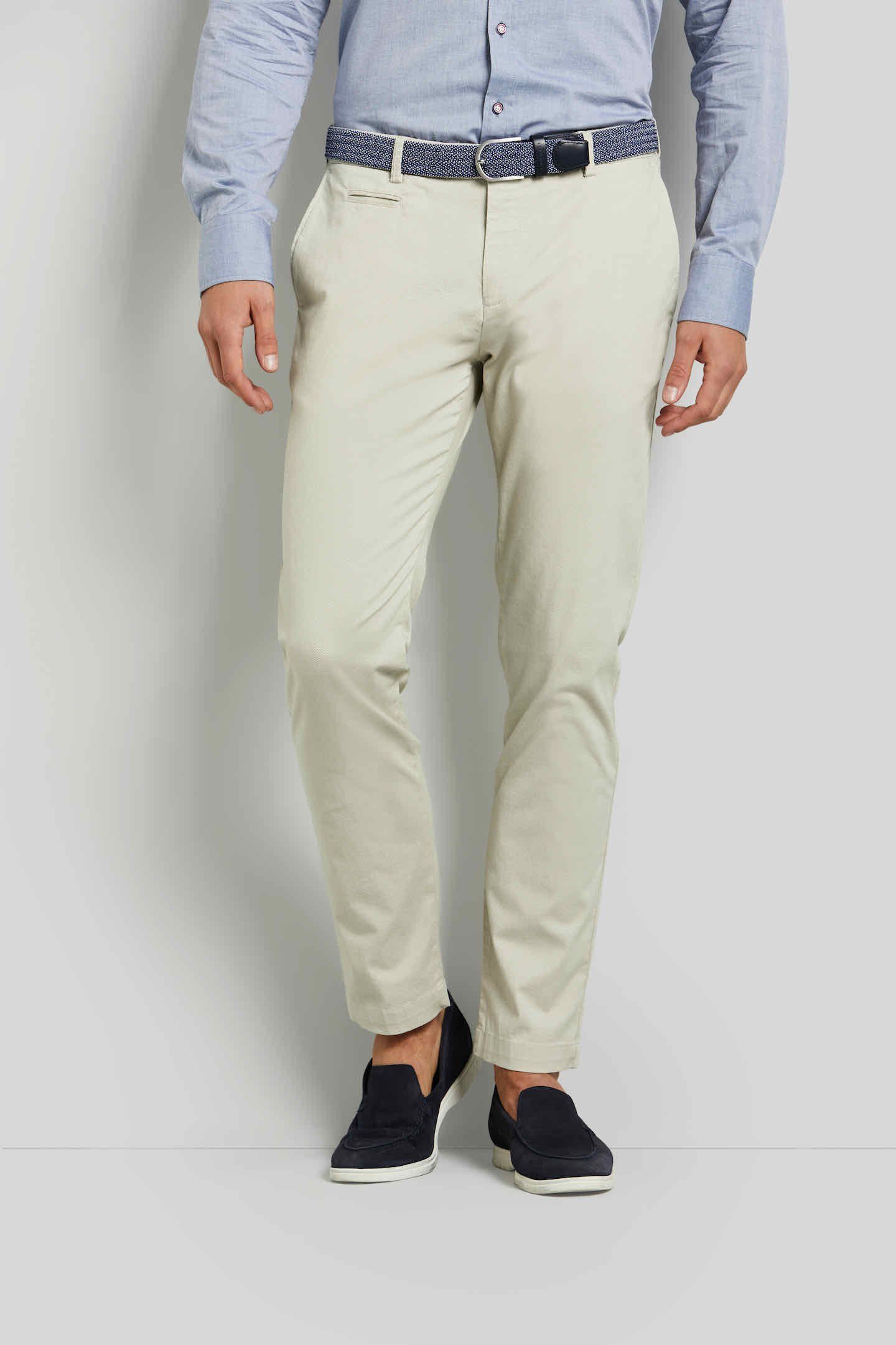 beige Bewegungsfreiheit bugatti viel Chinohose mit