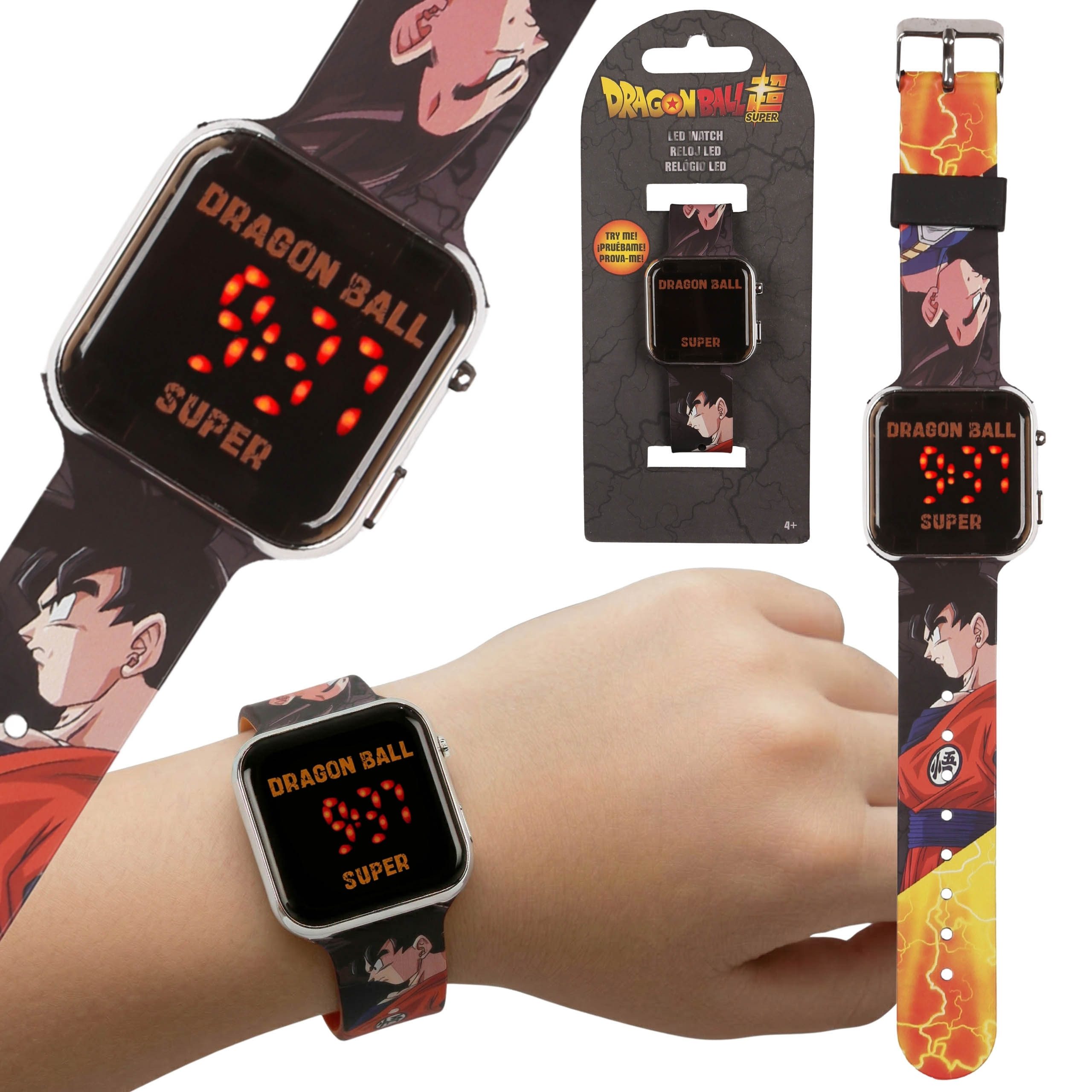 Sarcia.eu Digitaluhr Dragon Ball LED-Armbanduhr schwarz, digital mit Datum