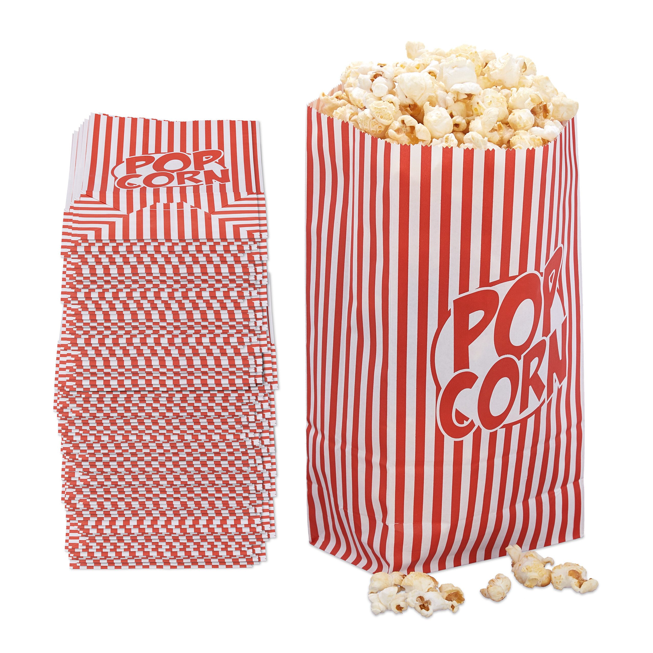 relaxdays Snackschale Retro Popcorntüten 240er Set, Papier, (240-tlg)
