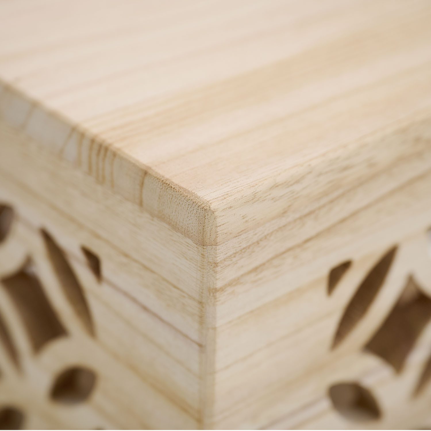 Homestyle4u Nachttisch Wohnzimmer Holz Blumenständer Hocker Nachttisch Pflanzen Massiv Natur – Bild 5 von 5