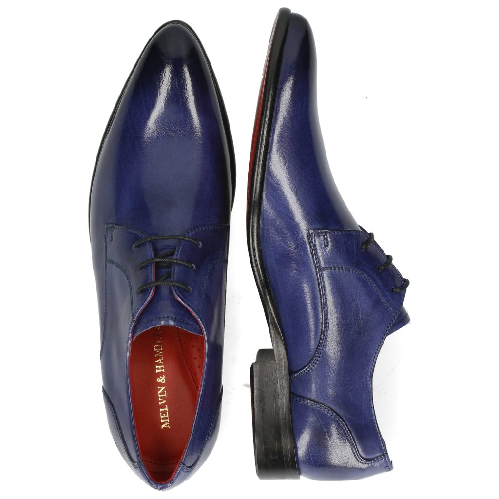 Melvin & Hamilton Toni 1 Leder-Schnürschuhe für Herren Schnürschuh Flache Absätze, Echtes Leder, Gold Rated, Vegetabile Gerbung