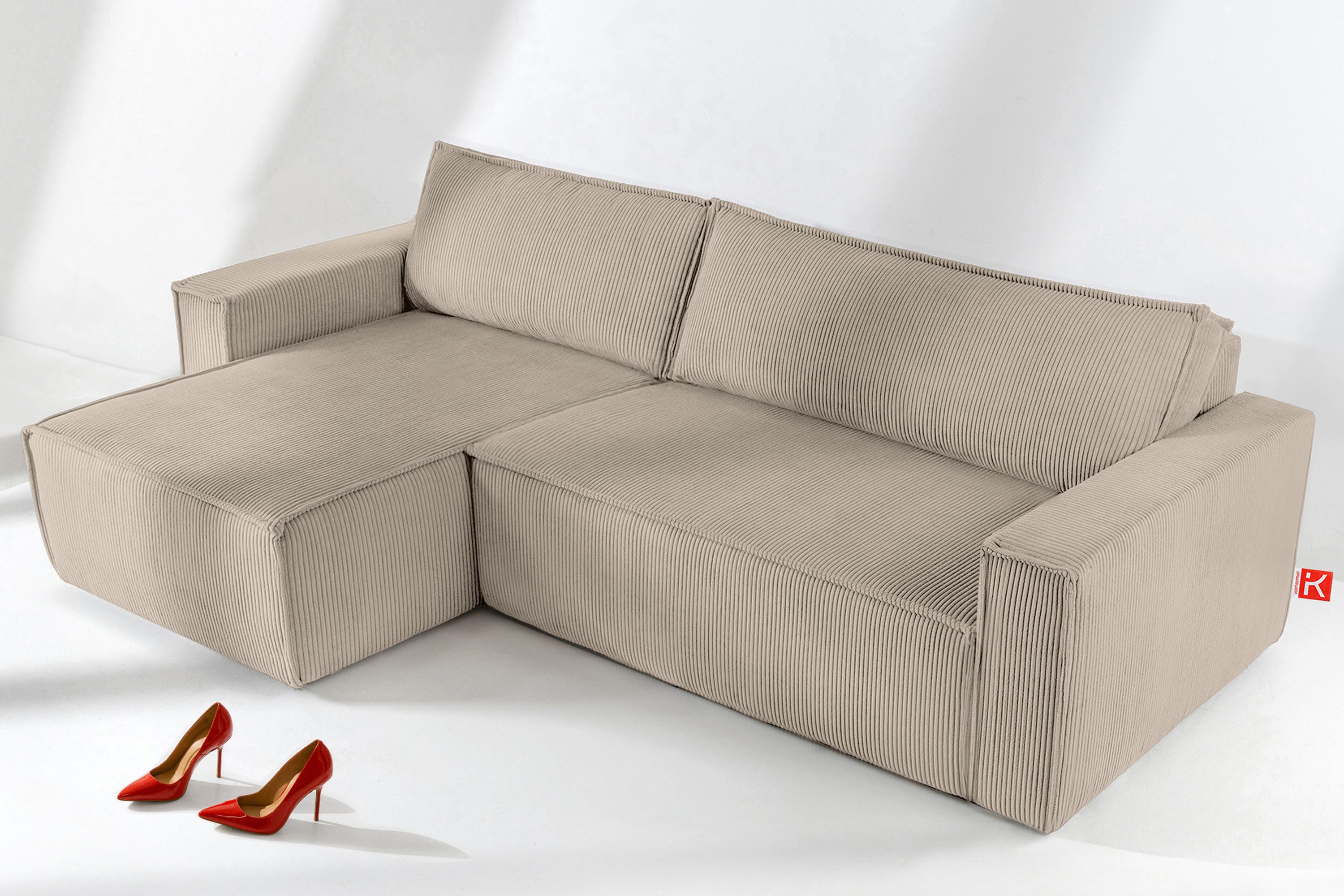 KONSIMO® Ecksofa NAPI Universal-Ecksofa links oder rechts, beidseitig, herg günstig online kaufen
