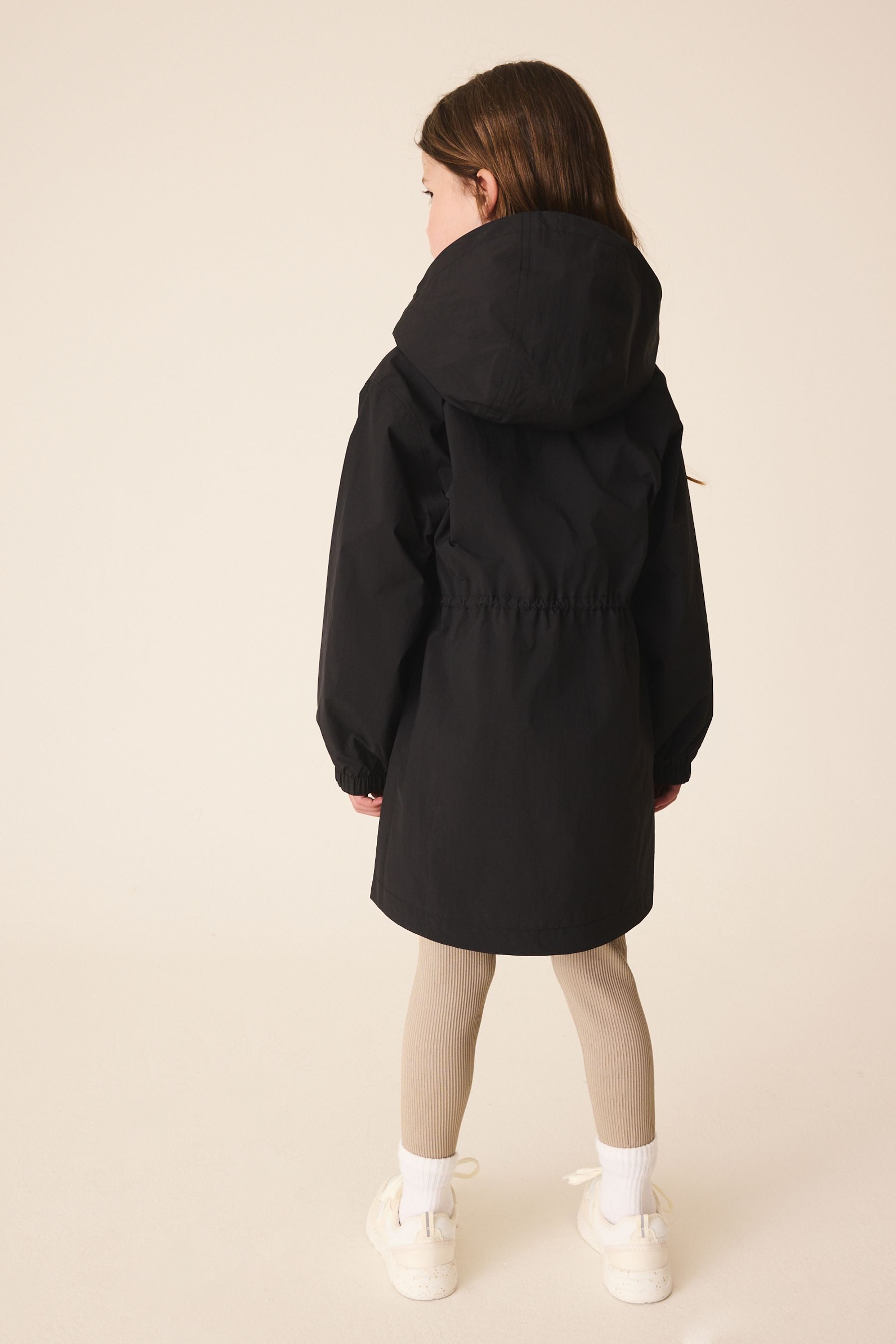 Next Regenjacke Wasserabweisender Regenmantel mit Fleecefutter (1-St)