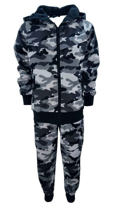 Fashion Boy Freizeitanzug Sweatanzug Tarn Freizeitanzug Army camouflage, JF301