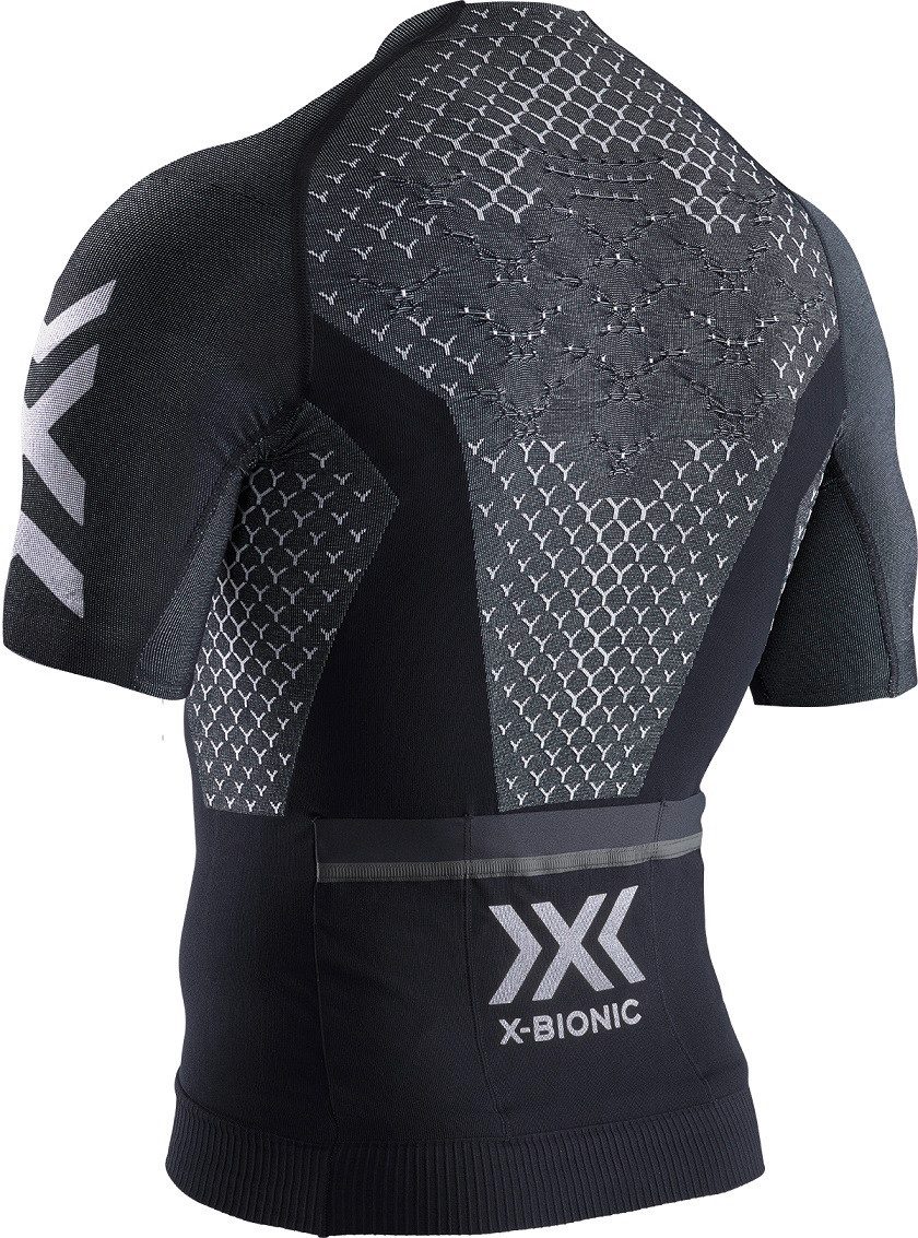 X-Bionic T-Shirt Fahrrad-Shirt Twyce 4.0 Kurzarm-Full-Zip schwarz Herren
