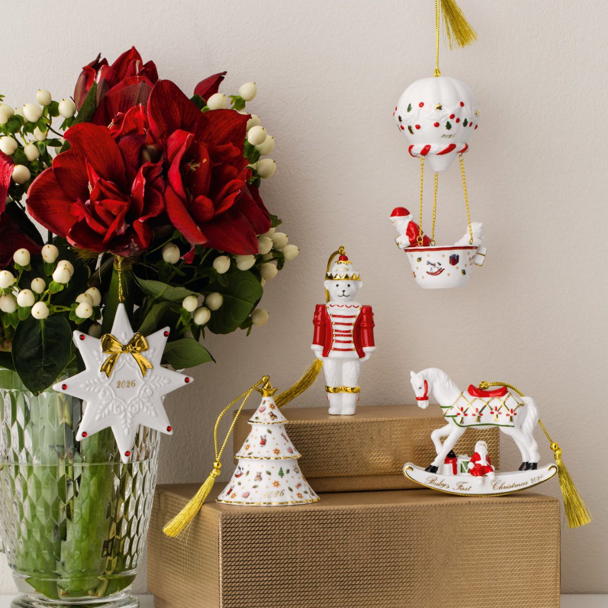 Villeroy & Boch Christbaumschmuck Winter Collage Accessoires Weihnachtsgeschirr, 32,8x10,8x32,5 cm – Bild 2 von 5