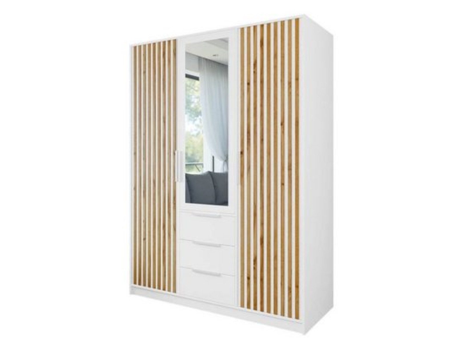 Compleo Kleiderschrank mit 3 Schubladen und 4 Türen OLS, Modern design, Sch günstig online kaufen