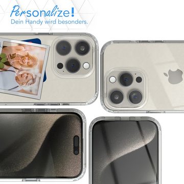 EAZY CASE Handyhülle Crystal Case für iPhone 15 / Plus / Pro / Pro Max 6,1 Zoll, Schutzhülle Kameraschutz Silikonhülle Transparent Handyhülle Slimcover