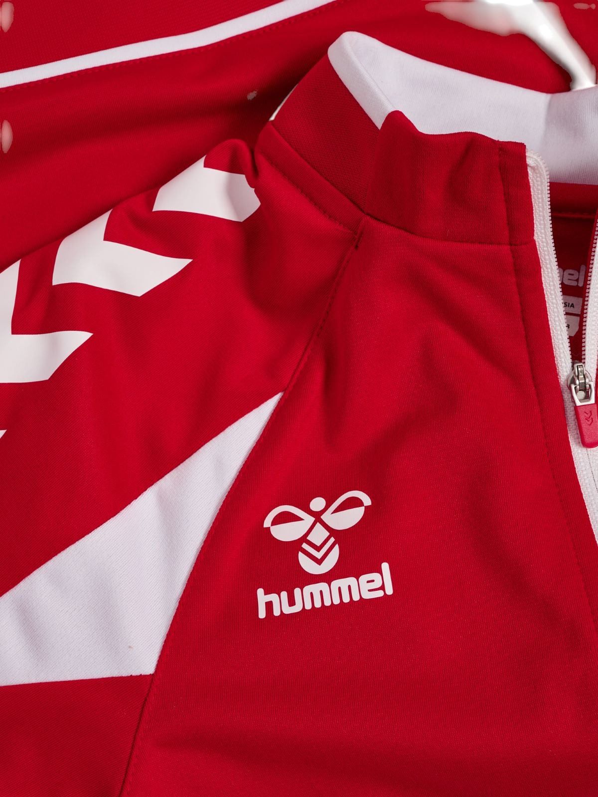 hummel Trainingsjacke hmlCORE 2.0 Track Zip (100% rec. Polyester) rot/weiss Jungen