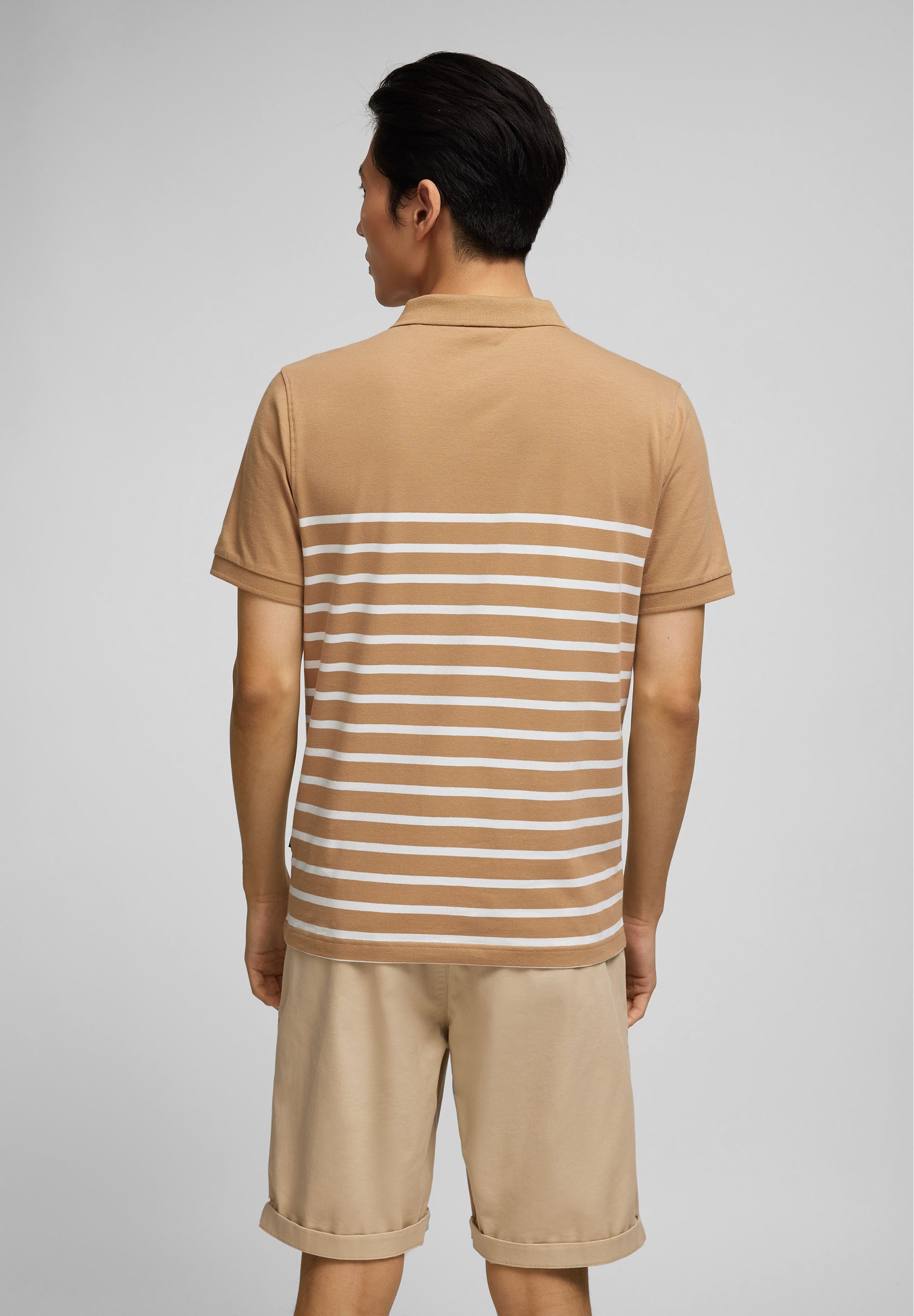 HECHTER PARIS Poloshirt (1-tlg) mit tonigem HECHTER-Logo