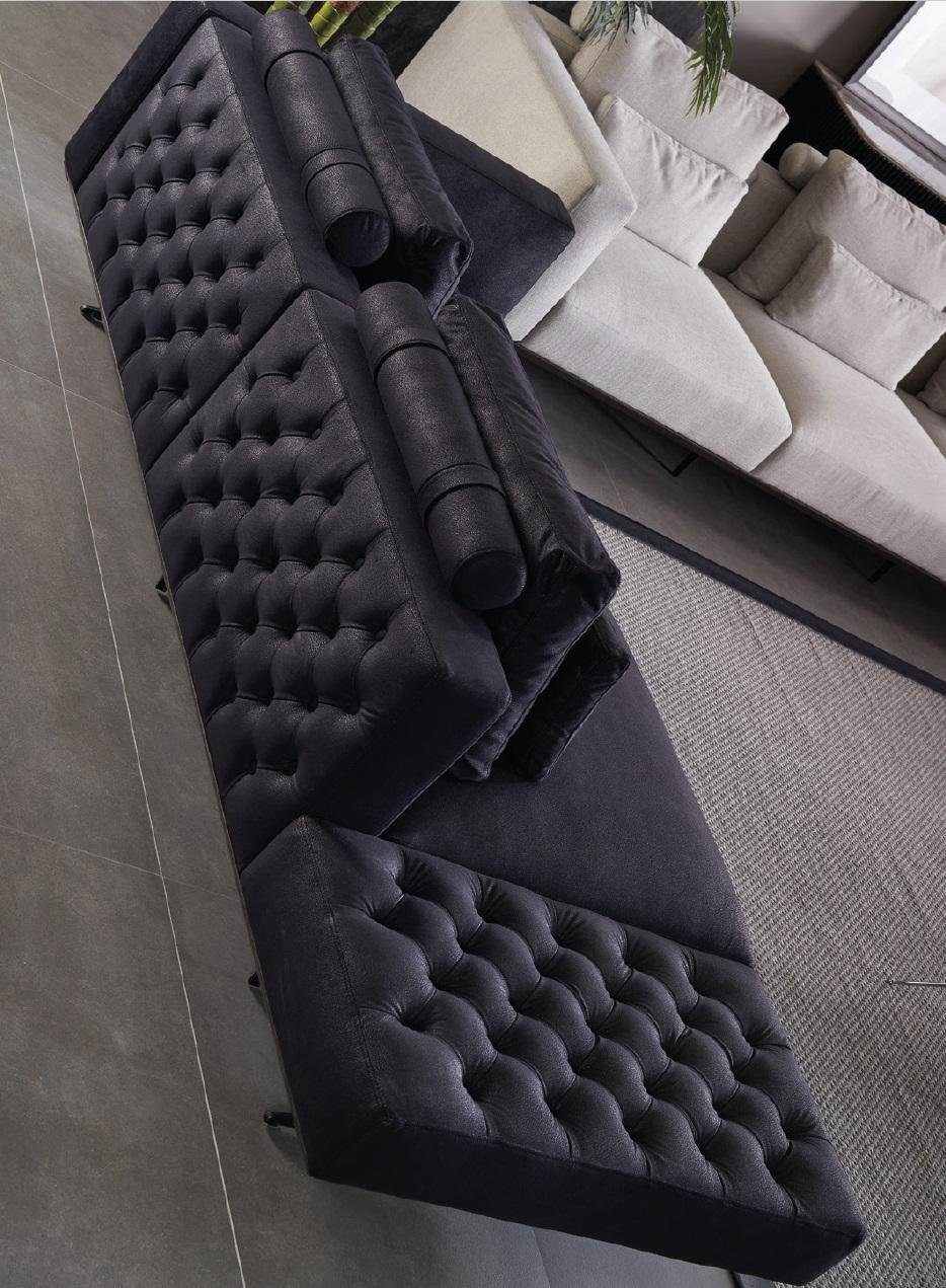 Sofa Couch Textil 3 Couchtisch 4 JVmoebel 1 2x Sofa, Polster Sofagarnitur designer