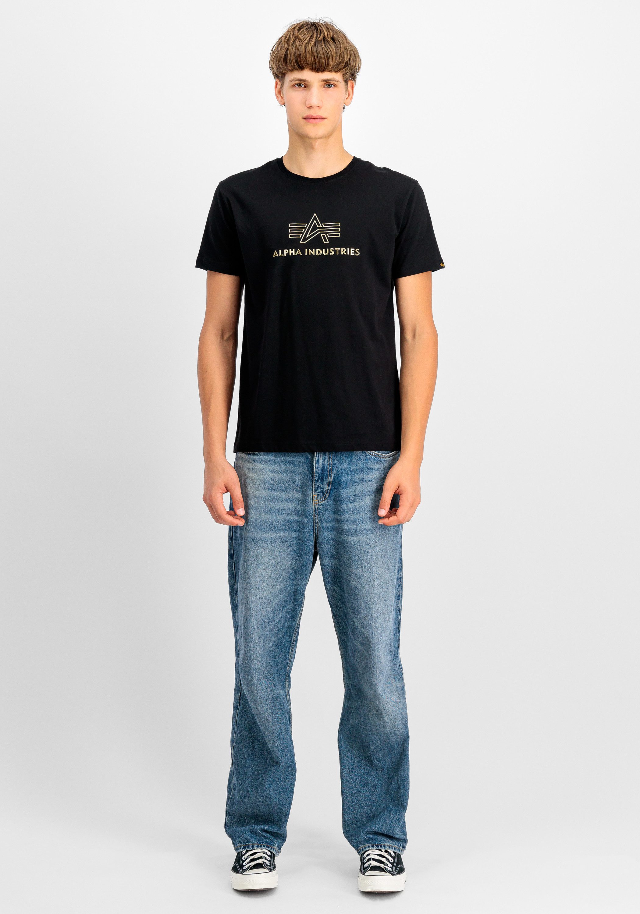 Alpha Industries T-Shirt Basic Mid Logo TPU T-Shirt