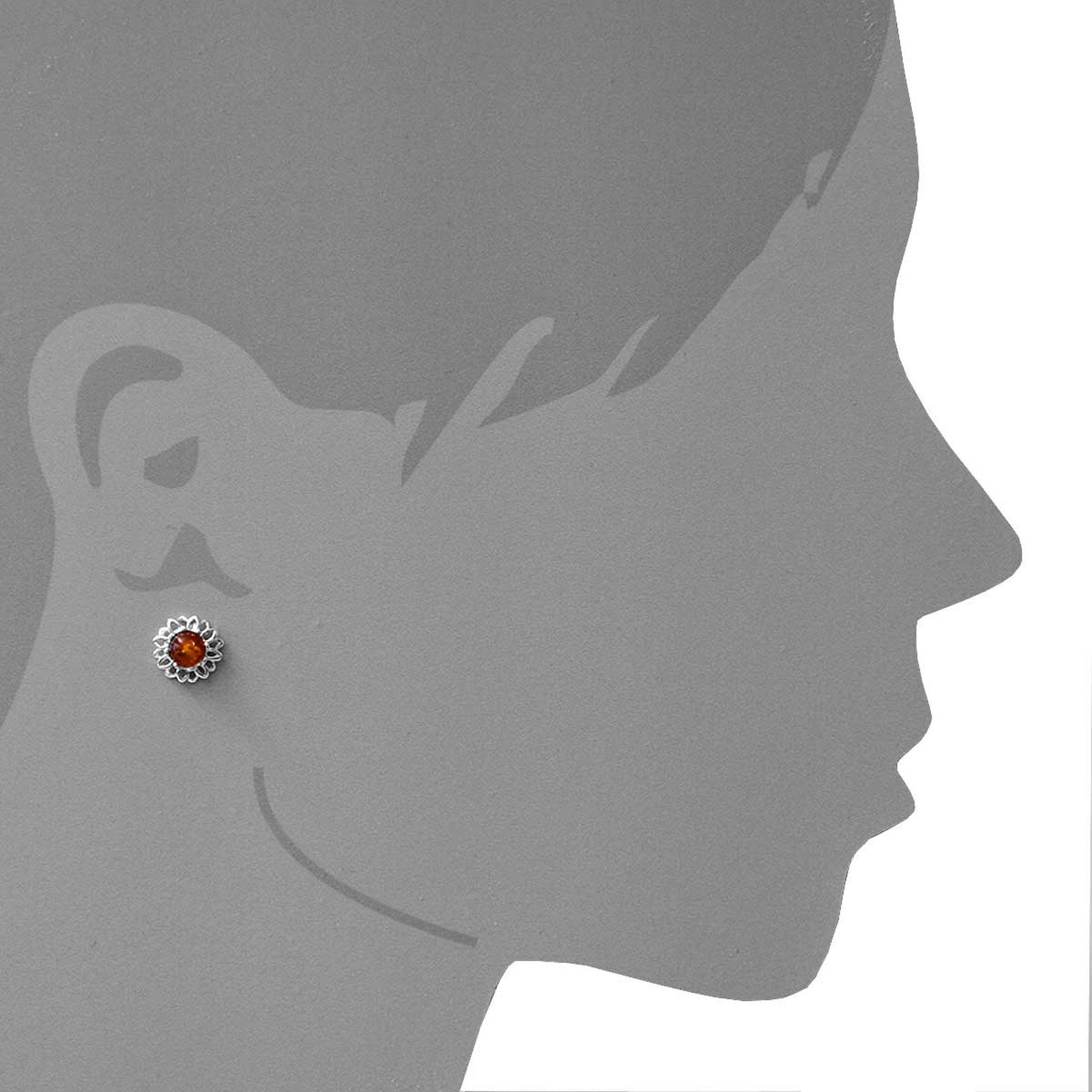 OSTSEE-SCHMUCK Paar Ohrstecker Ostsee-Schmuck Ohrstecker Blüte 12 mm Ohrste günstig online kaufen