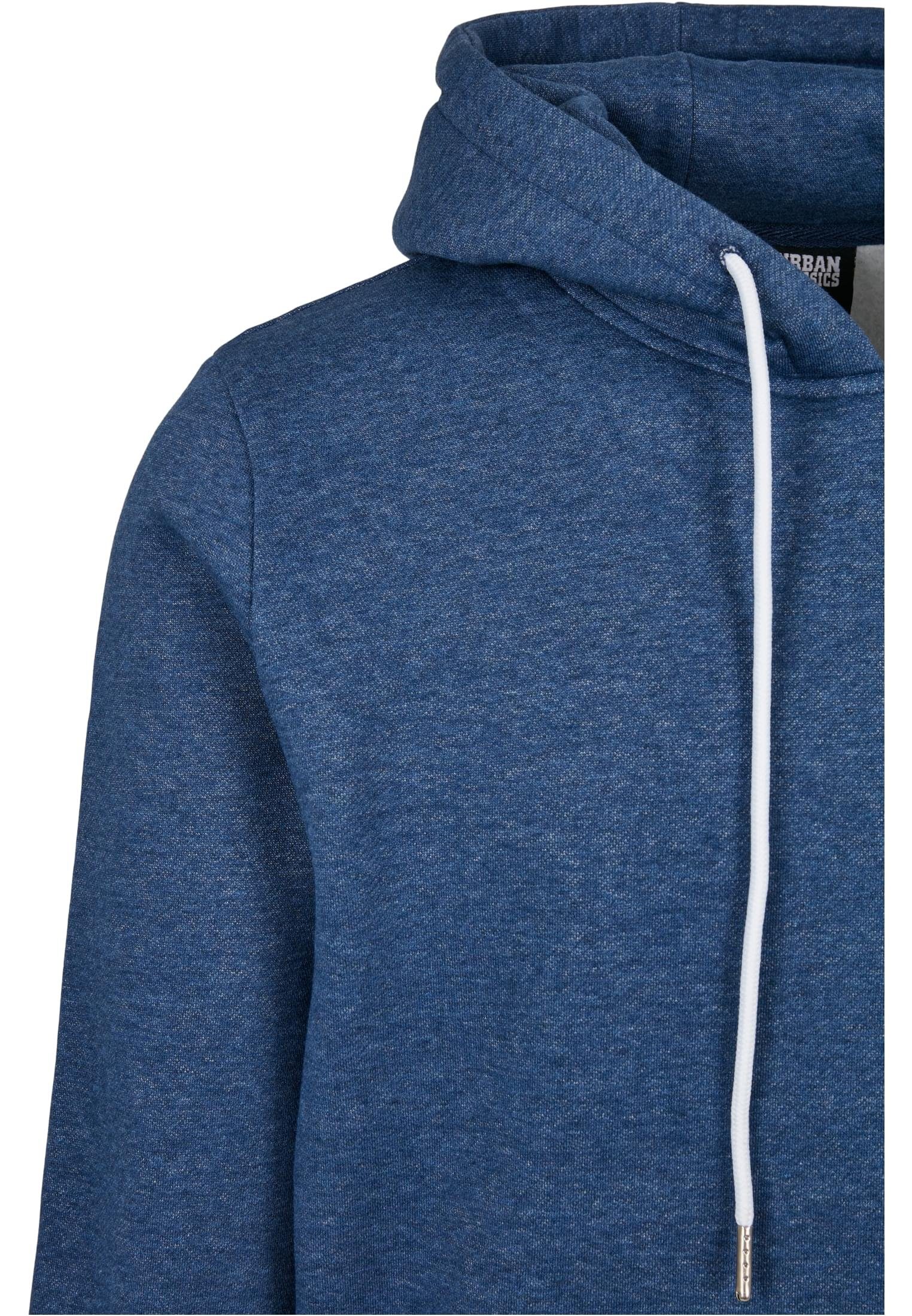Sweater bluelightmelange Basic Hoody Melange Herren URBAN (1-tlg) CLASSICS