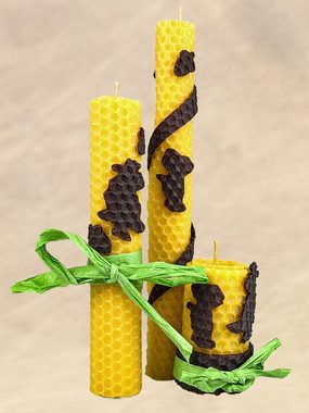 Wachsmann Bienenprodukte Bienenwachskerze selber basteln mit dem Grüffelo (Kerzenset, mit 10 Wabenplatten), Offizielles Grüffelo-Produkt, 100 % reines Bienenwachs
