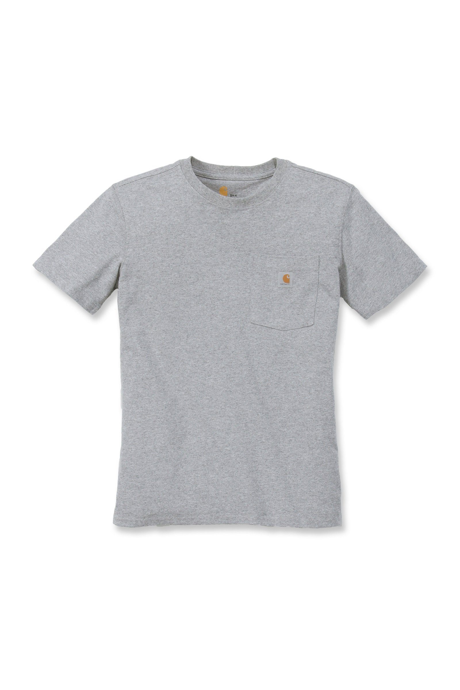 Carhartt T-Shirt Carhartt Damen T-Shirt Loose Fit Heavyweight Short-Sleeve Pocket Adult heather grey