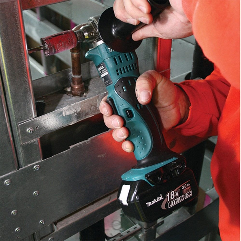 Makita Akku-Bohrschrauber, 18 V, max. 1800 U/min, Winkelbohrmaschine 18V, DDA350Z, Ohne Akku - im Karton