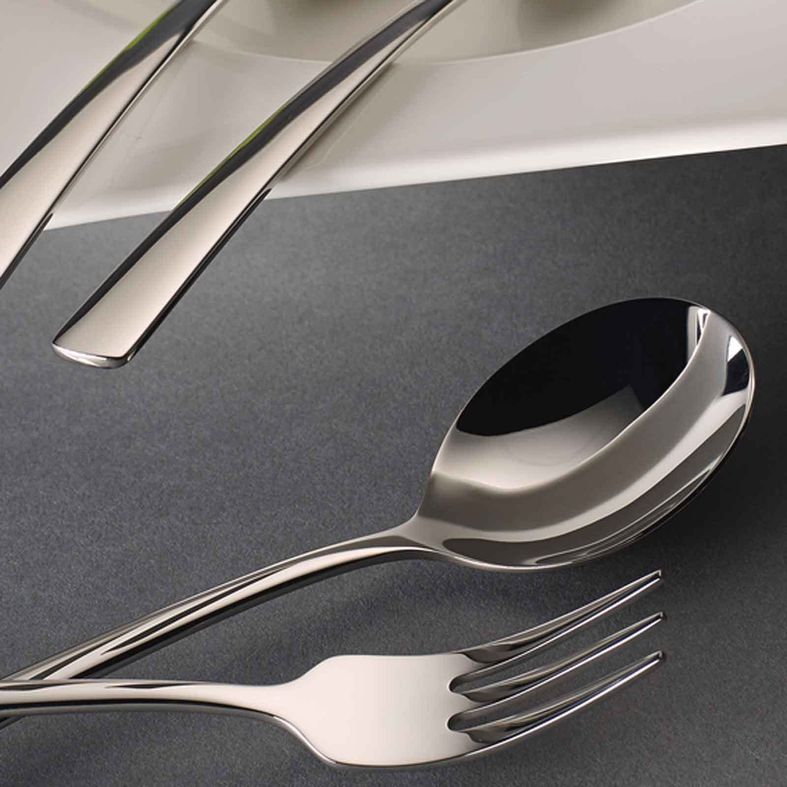 Villeroy & Boch Tafelservice Vapiano Italian-Set 6er Set (6-tlg), 2 Personen, Porzellan, Edelstahl