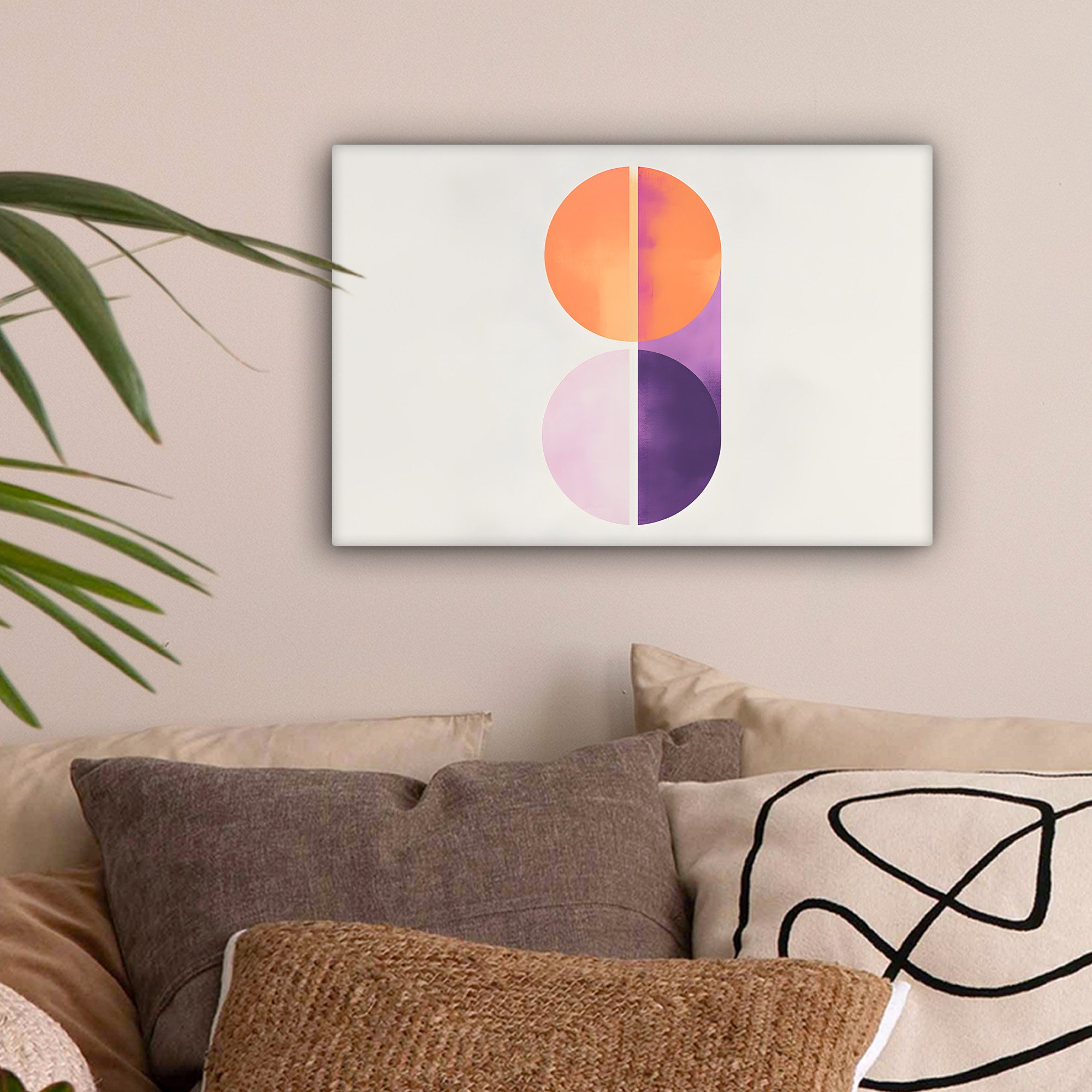 OneMillionCanvasses® Leinwandbild Kreise - Abstrakt - günstig online kaufen