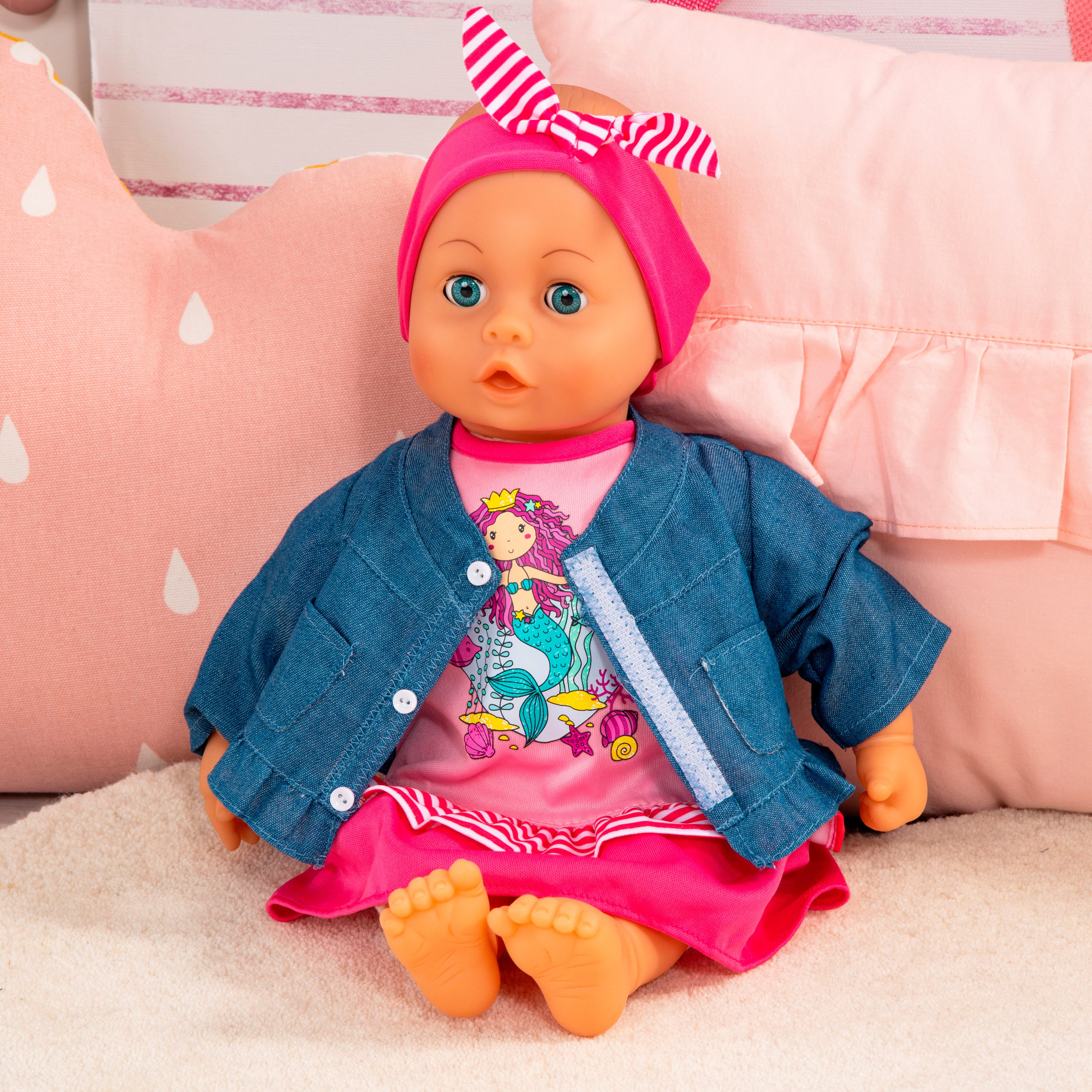 Bayer Puppenkleidung Kleid/Jacke pink 38 cm günstig online kaufen