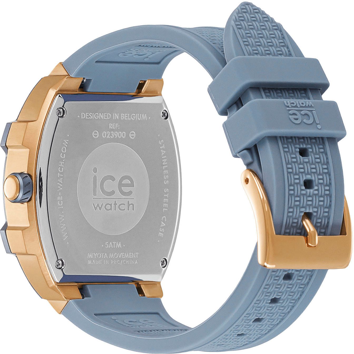 ice-watch Multifunktionsuhr ICE boliday - Steel - Medium - MT 023900, Quarzuhr, Armbanduhr, Damenuhr, analog, Silikonarmband, Datum
