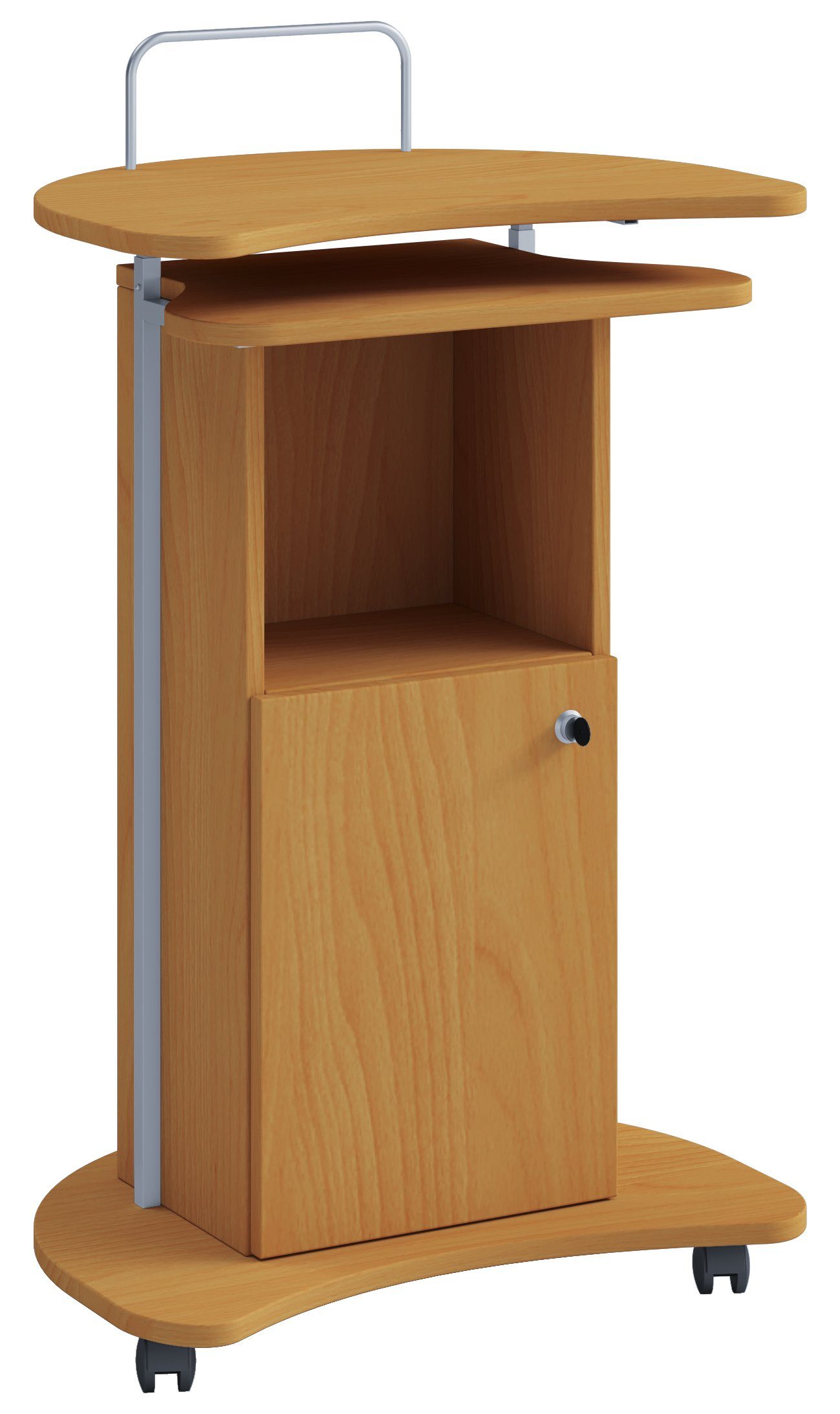 VCM Stehpult Holz Stehpult Rednerpult Stehtisch Rollen Komil günstig online kaufen