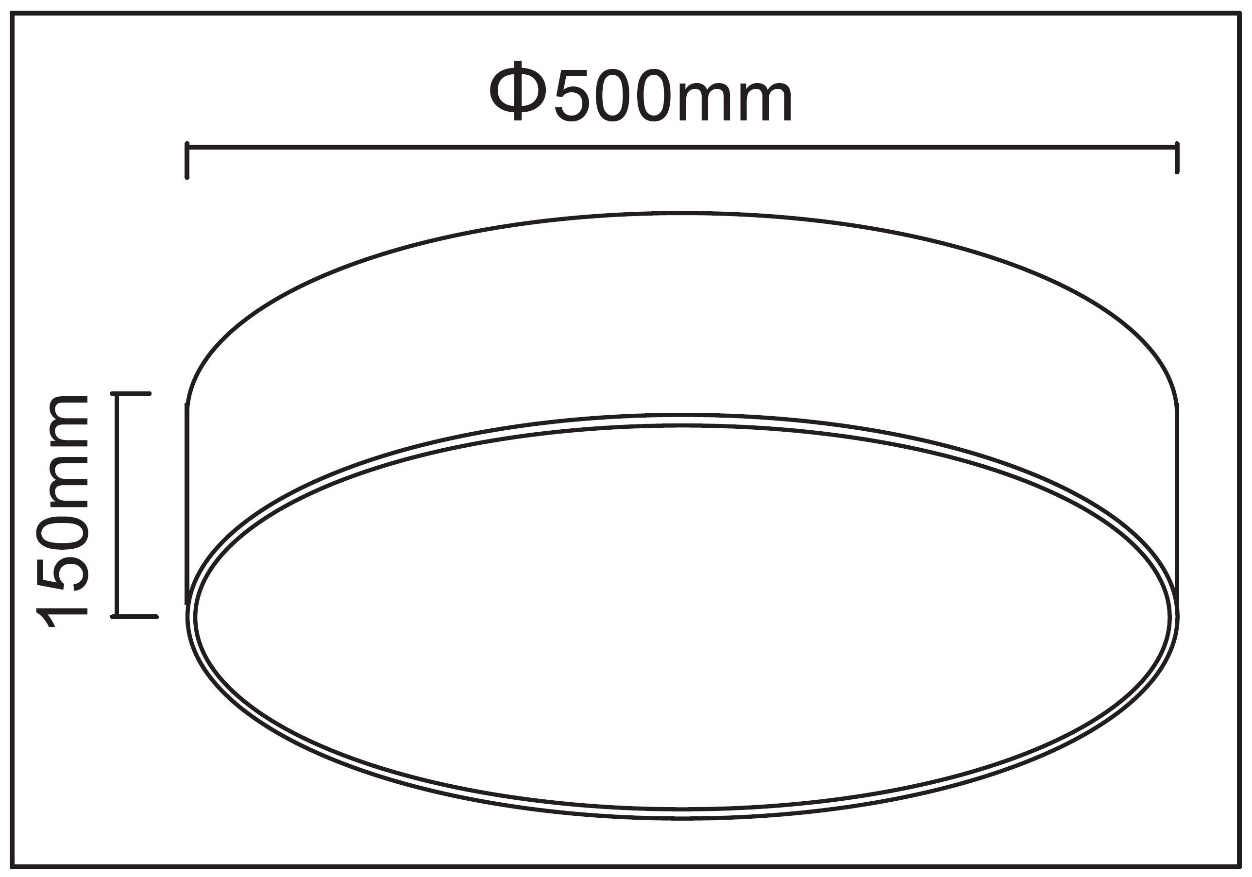 TRANGO LED Deckenleuchte, 3141 Deckenstrahler mit 50cm Ø Sternenhimmel Stof günstig online kaufen