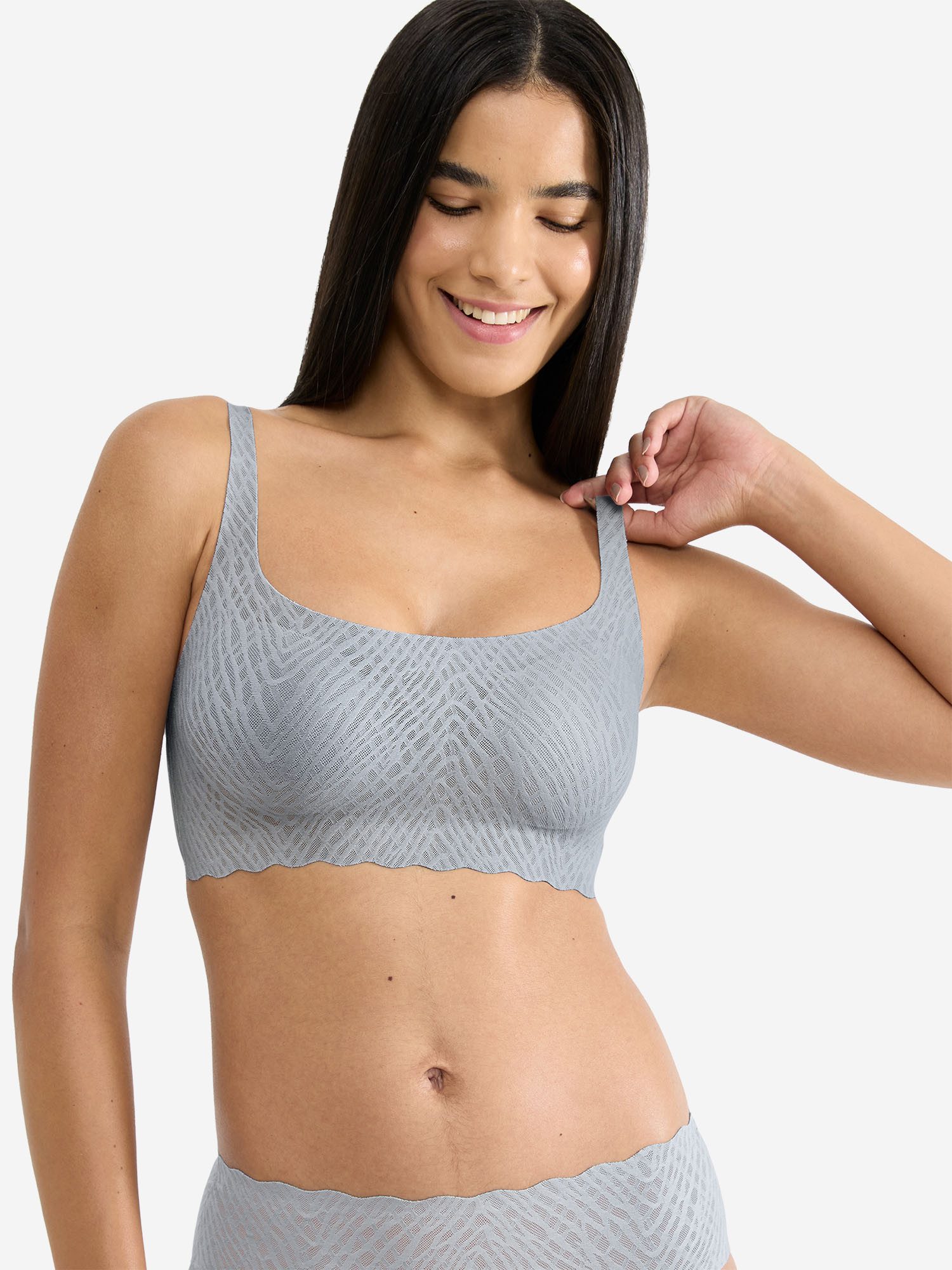 sloggi Bustier Blue ZERO Feel Bliss BH, Bustier Top, Bustier‑BH