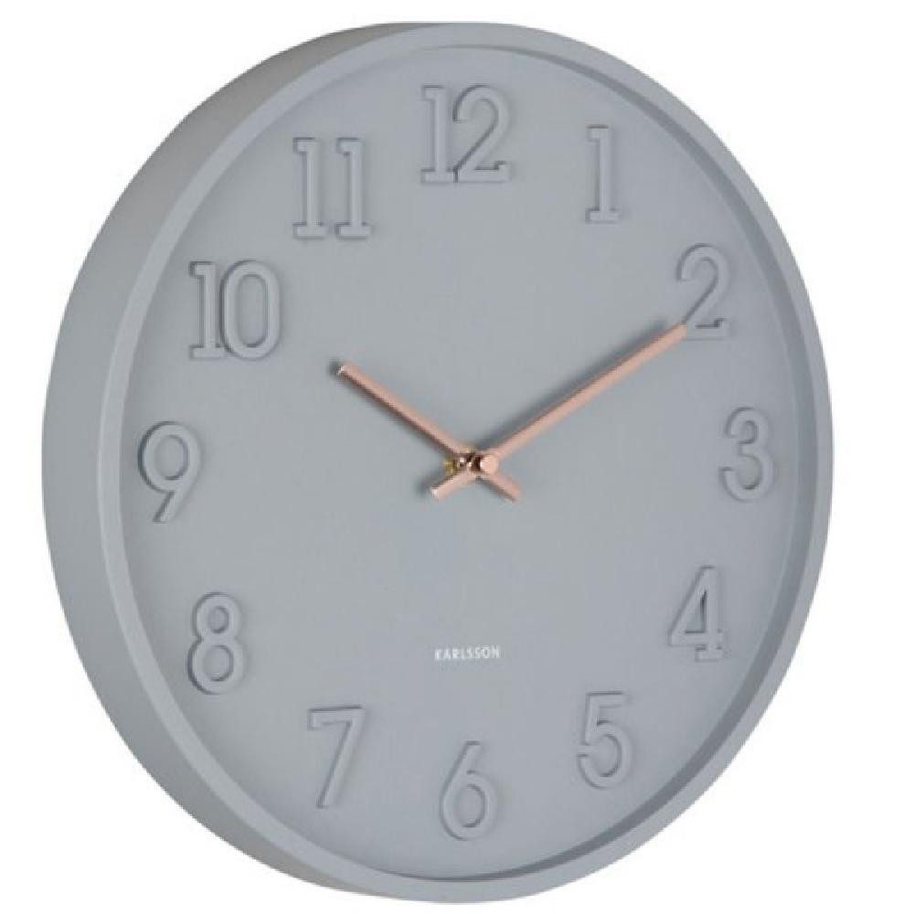 Karlsson Uhr Wanduhr Calma Dark Grey