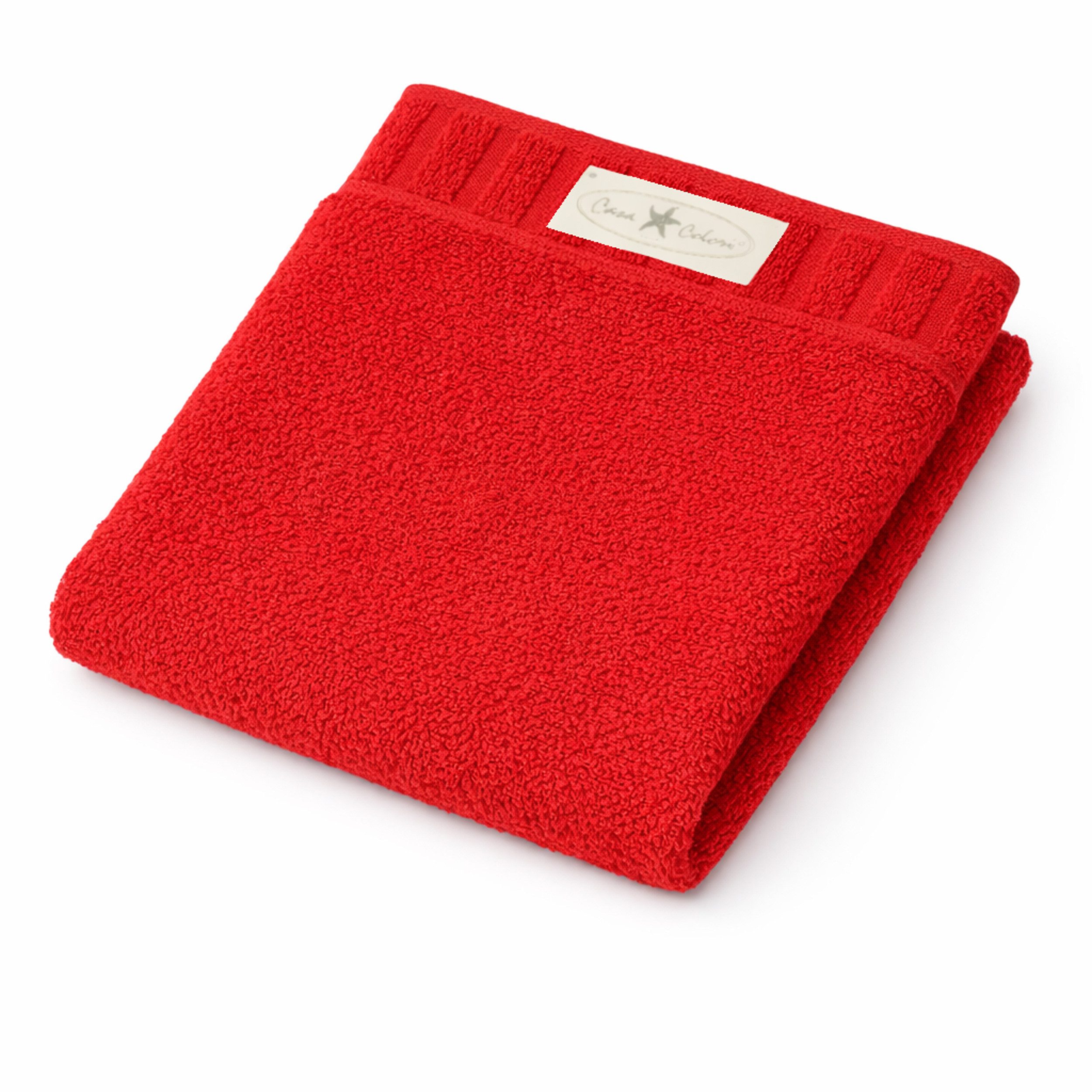 Casa Colori Handtuch Uni, Frottier (1-St), Hohe Farbbrillanz, Einfache Pfle günstig online kaufen