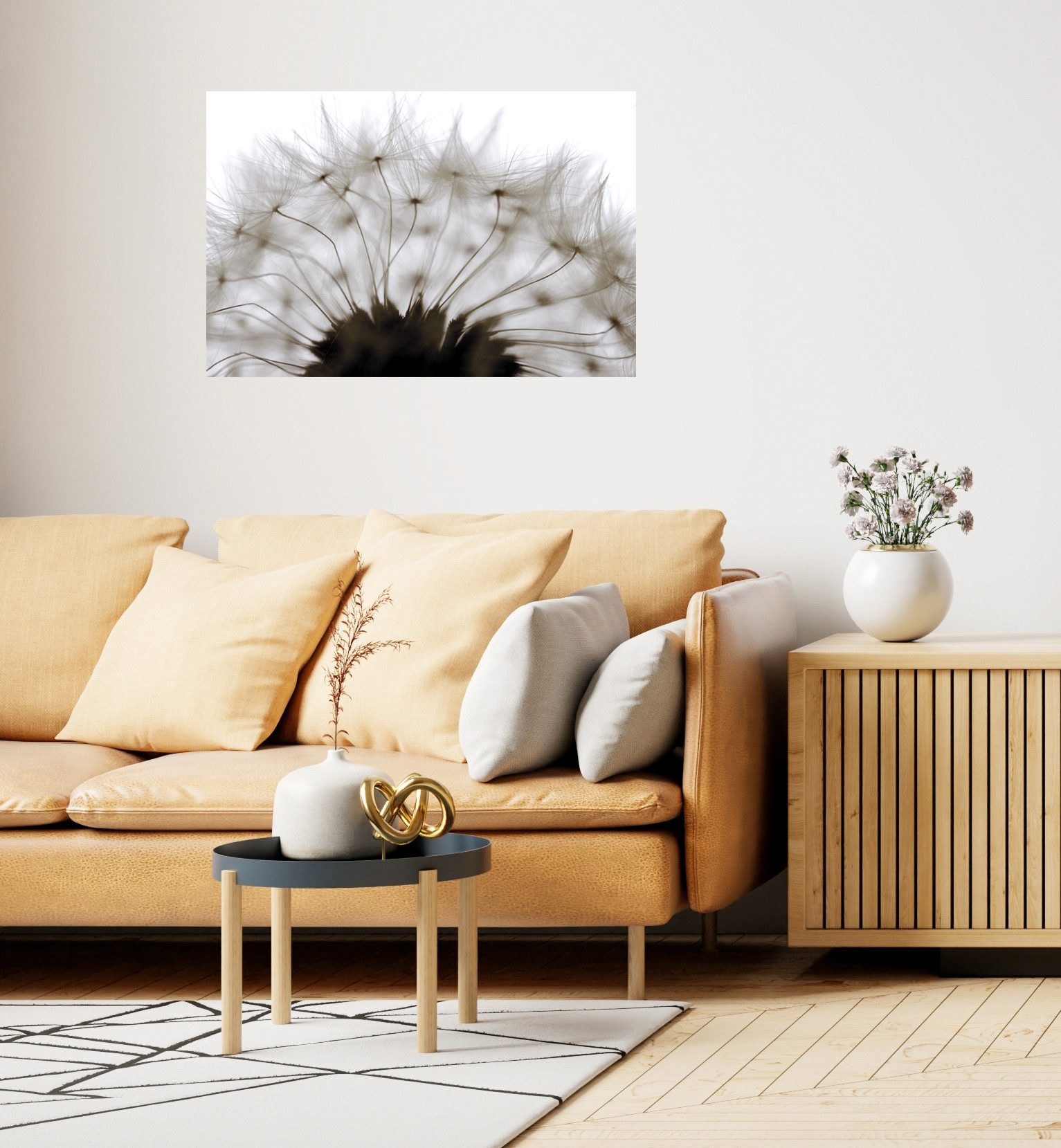 queence Wandsticker Pusteblume (1 St), Selbstklebend, kinderleichte Anbringung