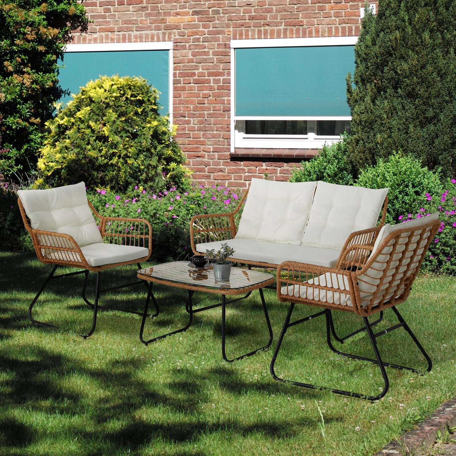 SVITA Gartenlounge-Set CAPRI, (Set, Tisch mit günstig online kaufen