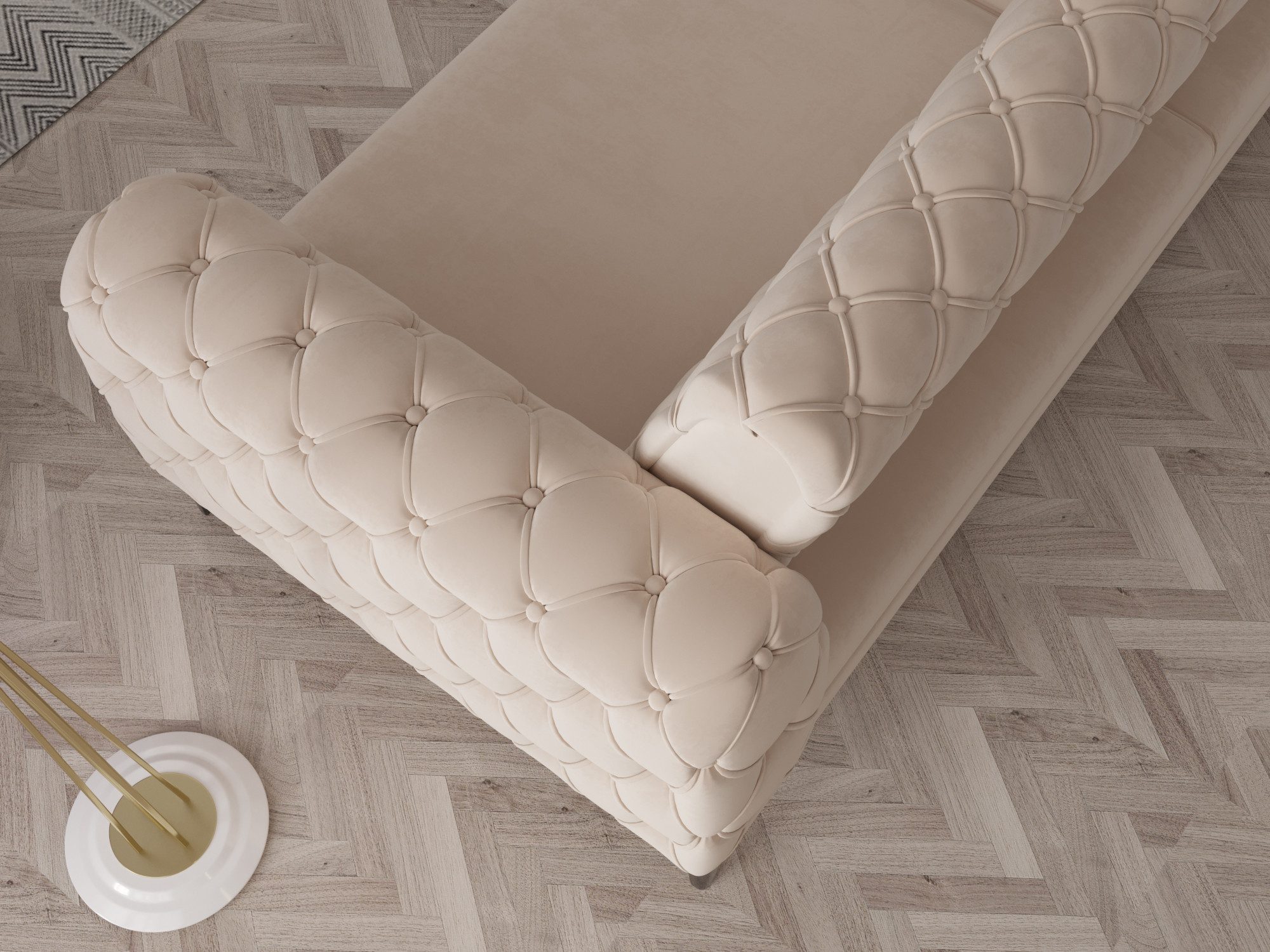 Möbeldreams Chesterfield-Sofa Sofa-Set Arizona Chesterfield Schlaffunktion günstig online kaufen