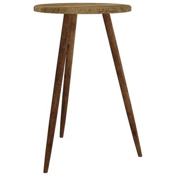 vidaXL Esstisch Bistrotisch Dunkelbraun Ø50x76 cm MDF und Eisen (1-St)