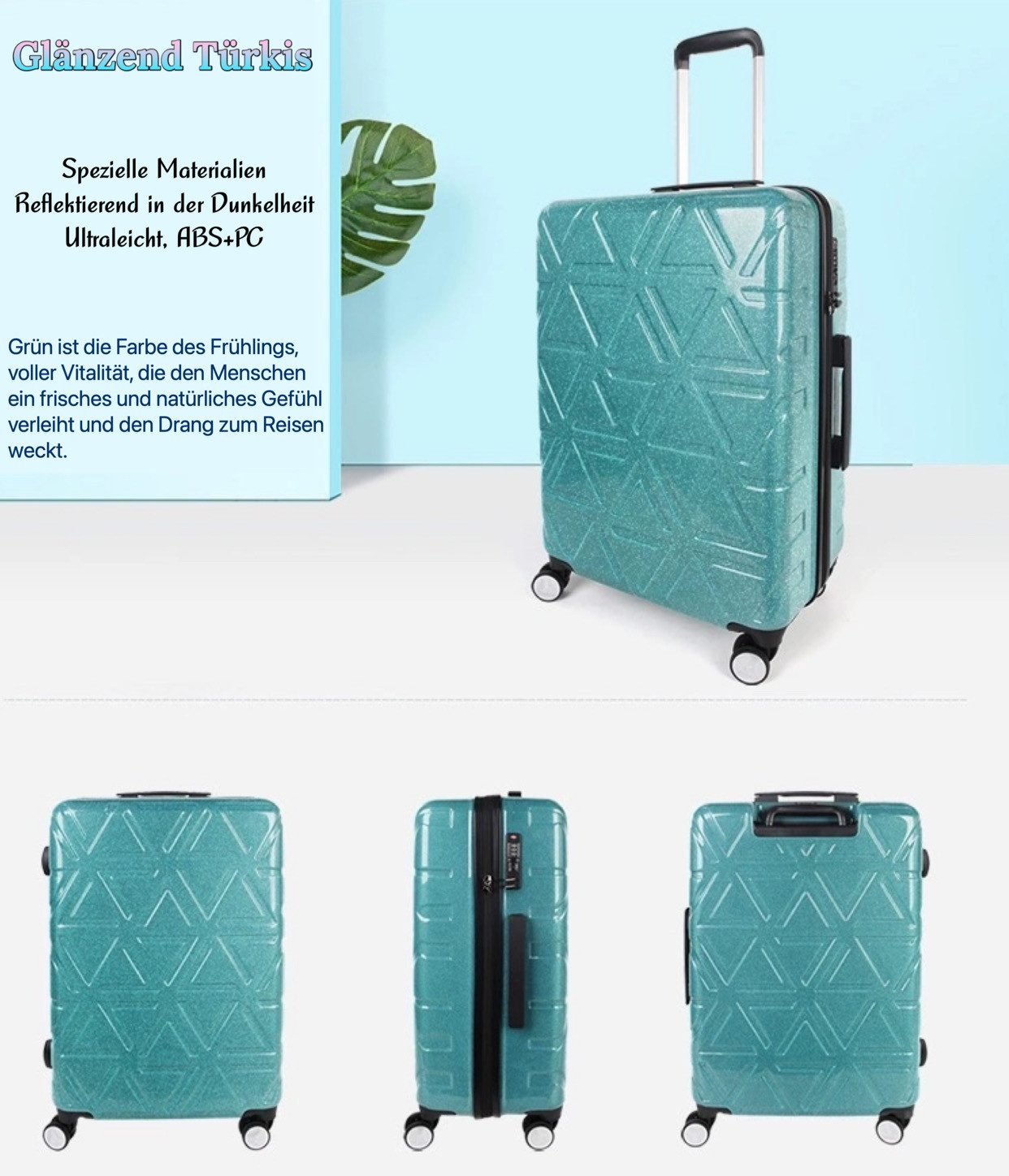 NEWCOM Hartschalen-Trolley Reisekoffer mit TSA Schloss günstig online kaufen