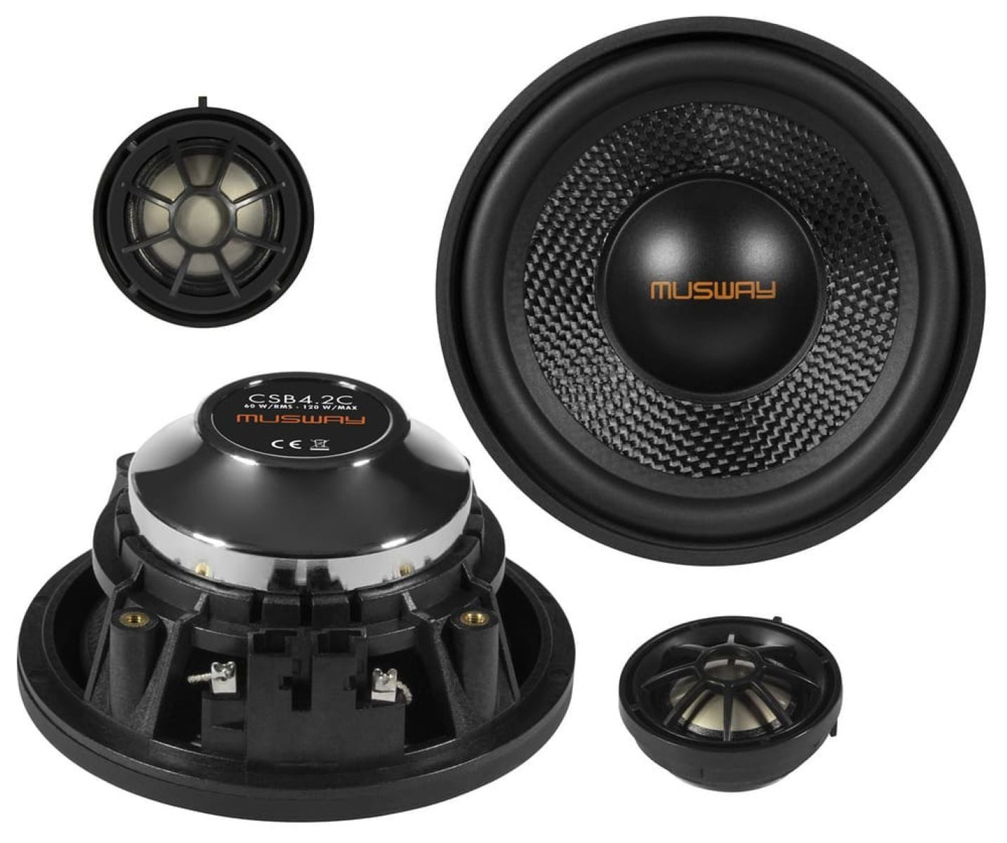 Musway Musway CSB4.2C 10 CM (4) 2-WEGE KOMPONENTEN-SYSTEM BMW E/F/G MODELLE Auto-Lautsprecher