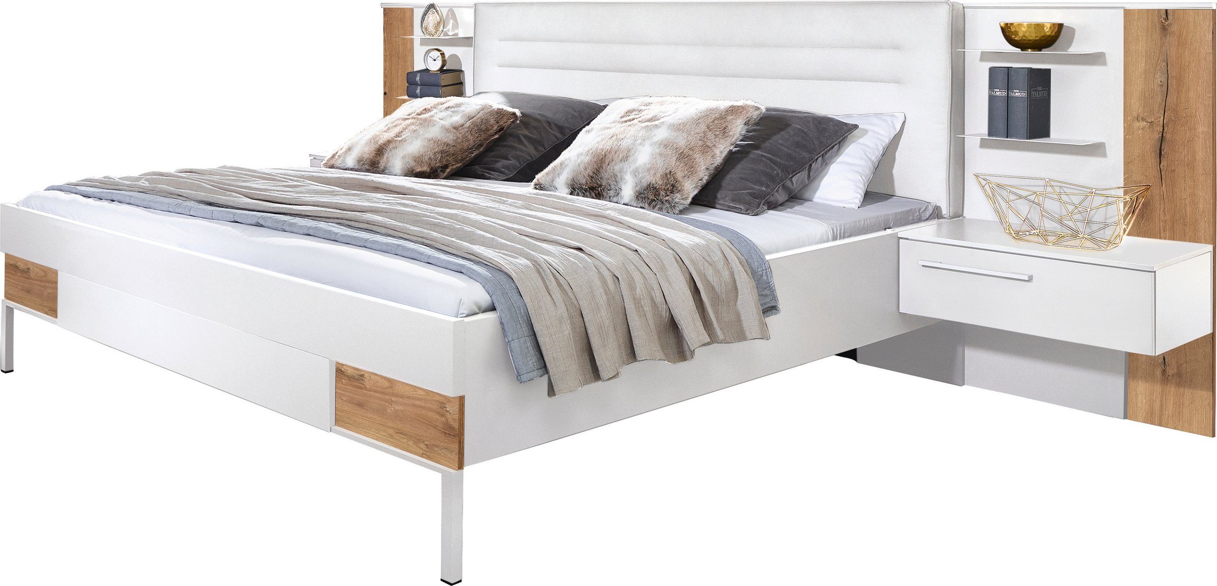 Weiße Bettgestelle 200x200 online kaufen | OTTO