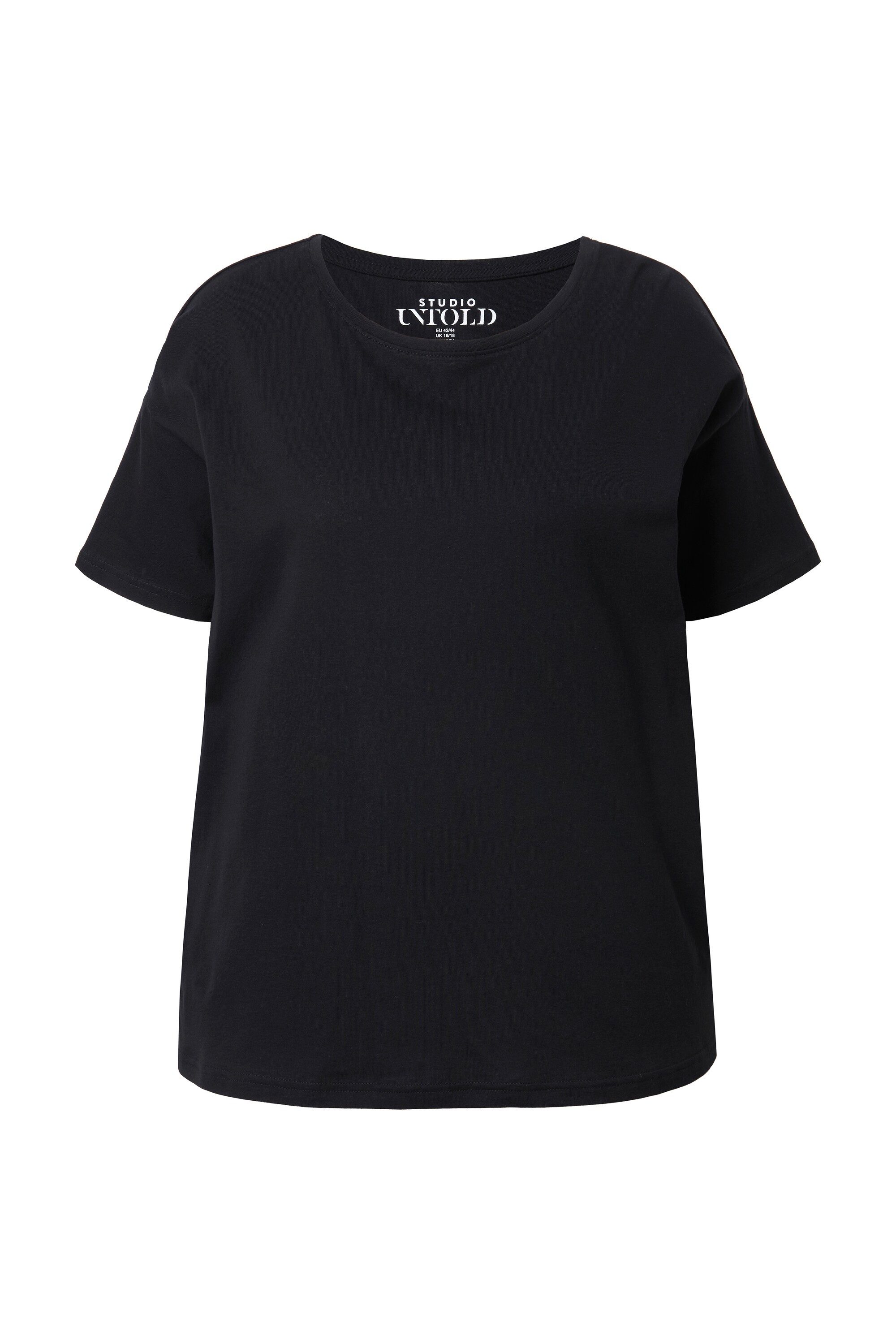 Studio Untold T-Shirt Basic-Shirt Relaxed Shape überschnittene Schultern günstig online kaufen