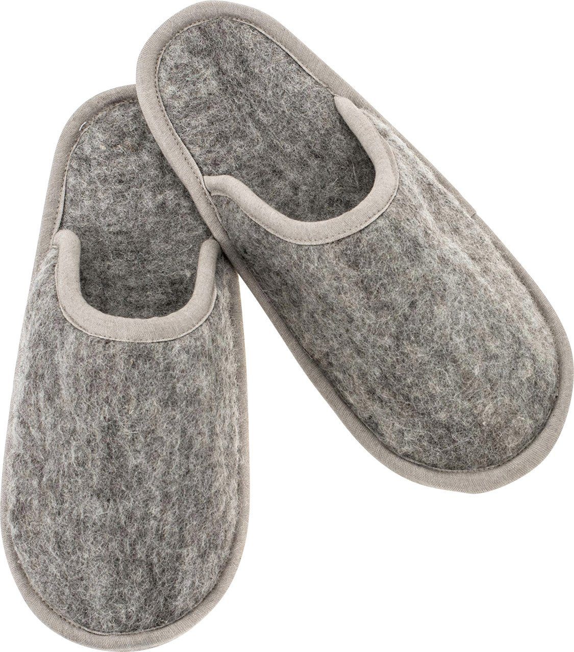 Glorex Bastelnaturmaterial Glorex Filz-Pantoffel grau-beige Größe M (39-40)