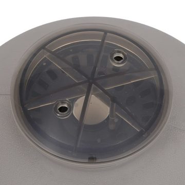 vidaXL Kartuschen-Filterpumpe Pool-Sandfilter mit seitlich montiertem 6-Wege-Ventil Grau