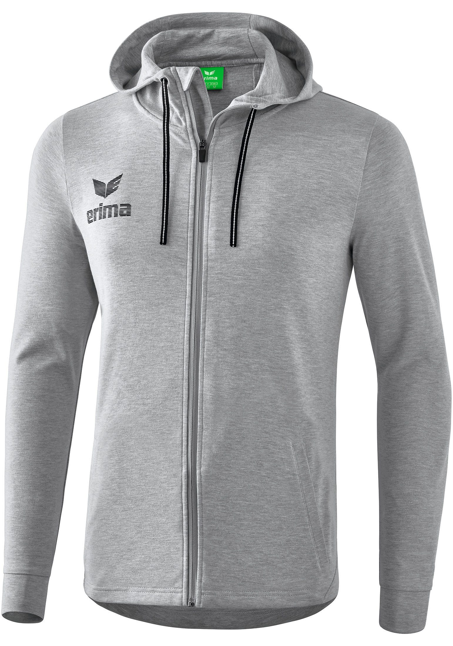 Erima Sweatjacke Herren Essential Kapuzensweatjacke, Logo in 3D