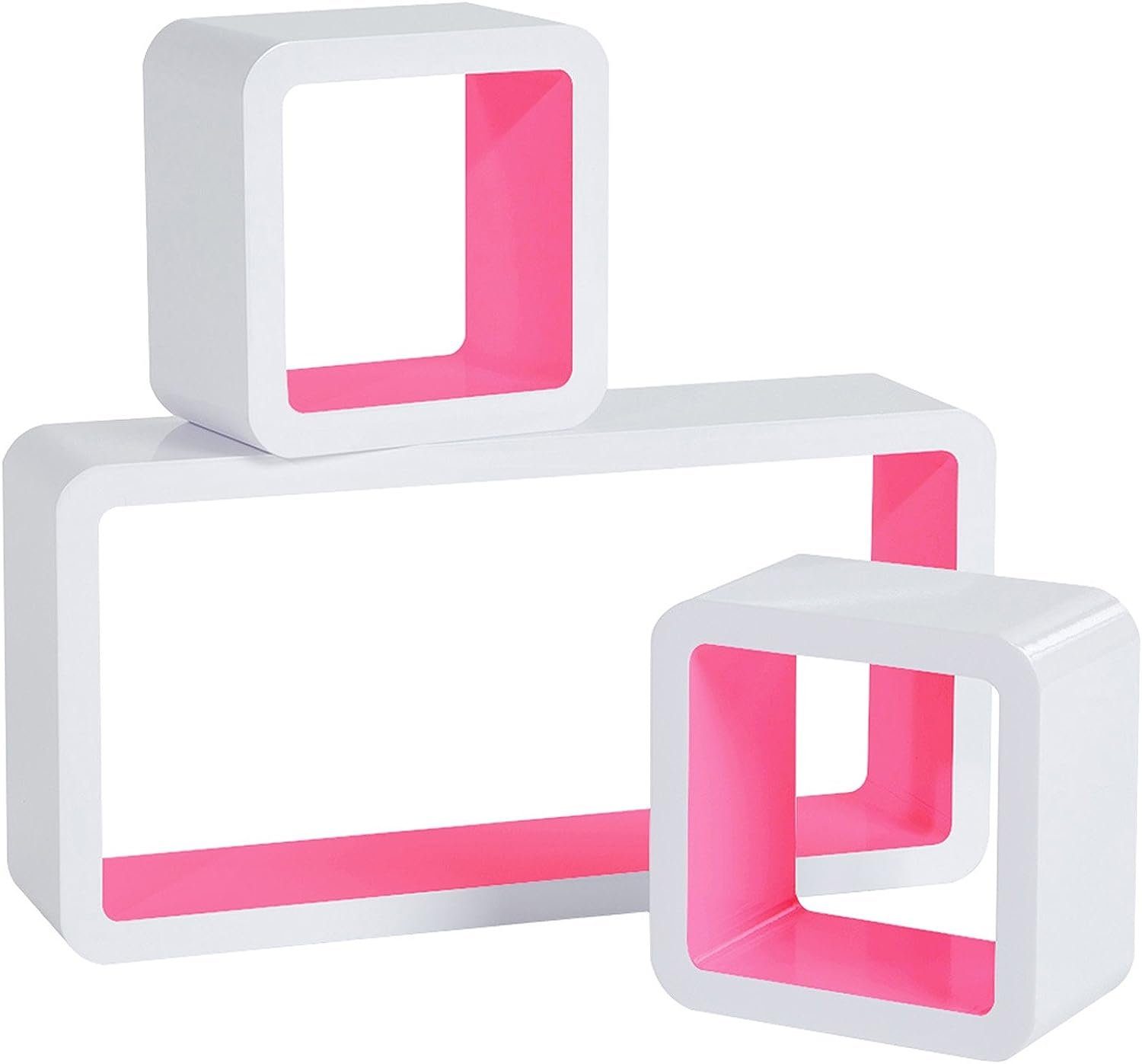 Woltu Wandregal, 3-tlg., Wandregal Cube Regal günstig online kaufen