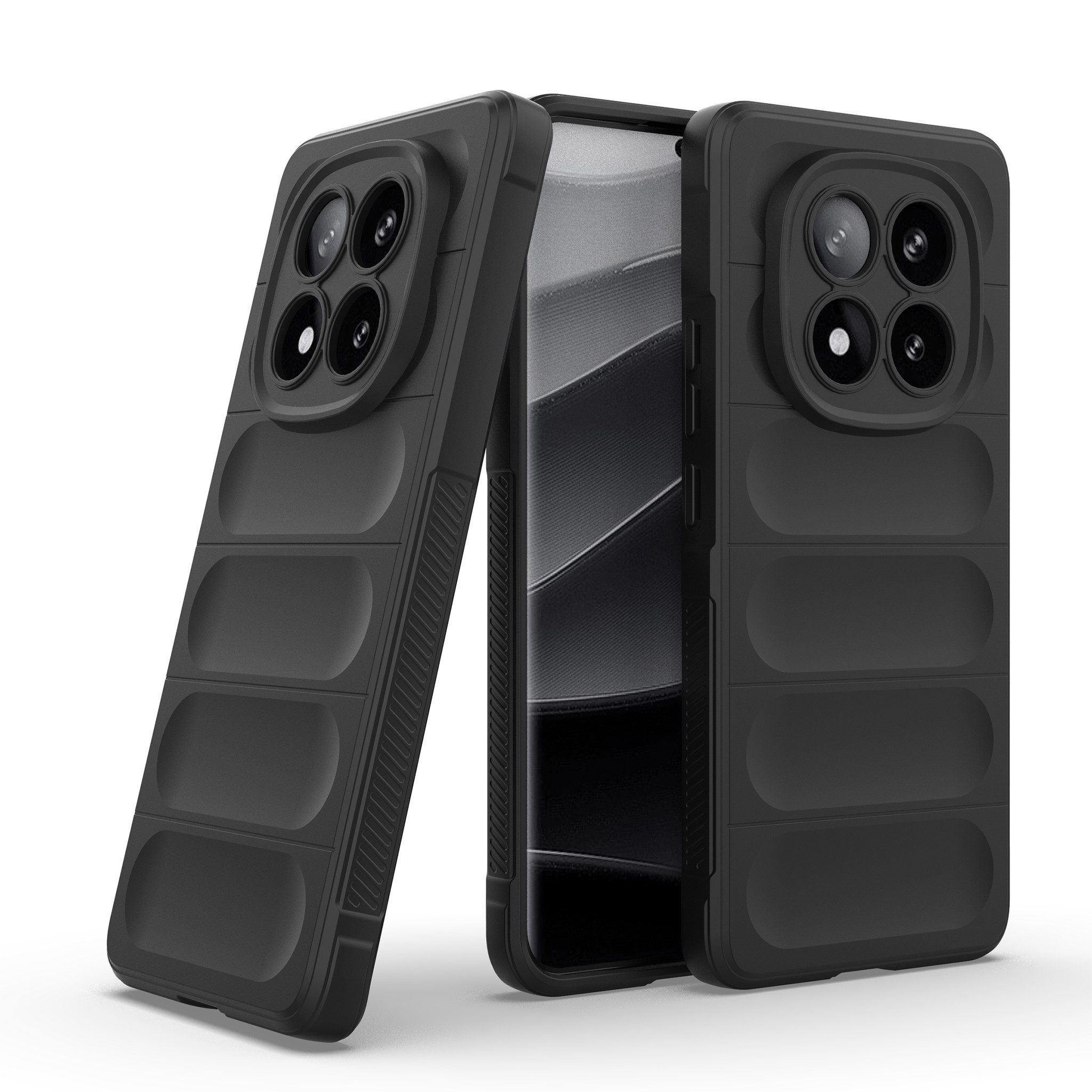 Tec-Expert Handyhülle Cover Hülle für Xiaomi Redmi Note 14 Pro+ 5G 6.67 Zoll, 6.67, Case mit Griffzonen und Mikrofaser Inlay